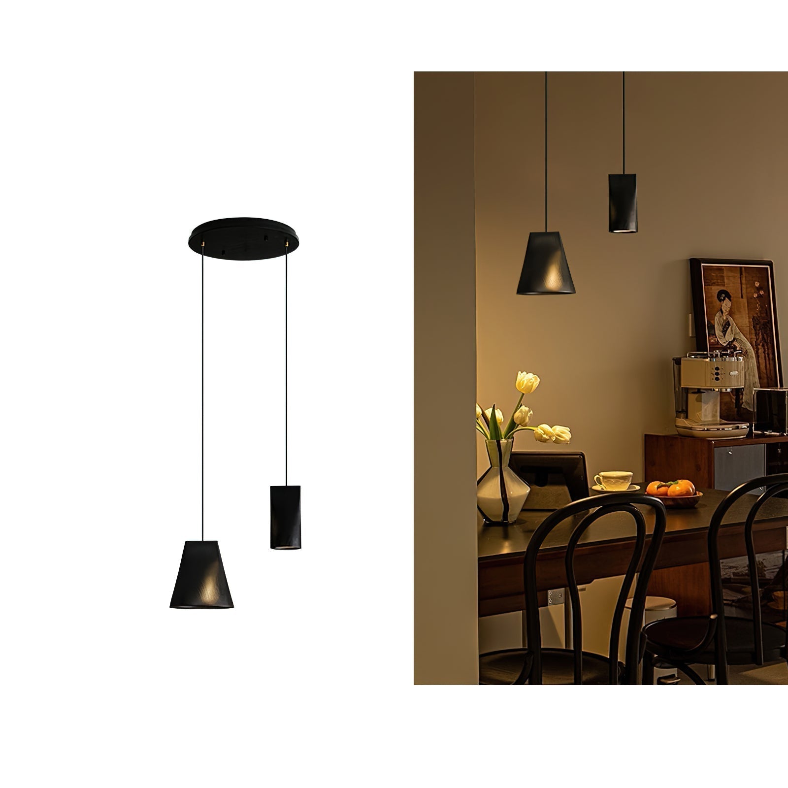 Ivarara Suspension Bois Asymétrique - Neutralighting