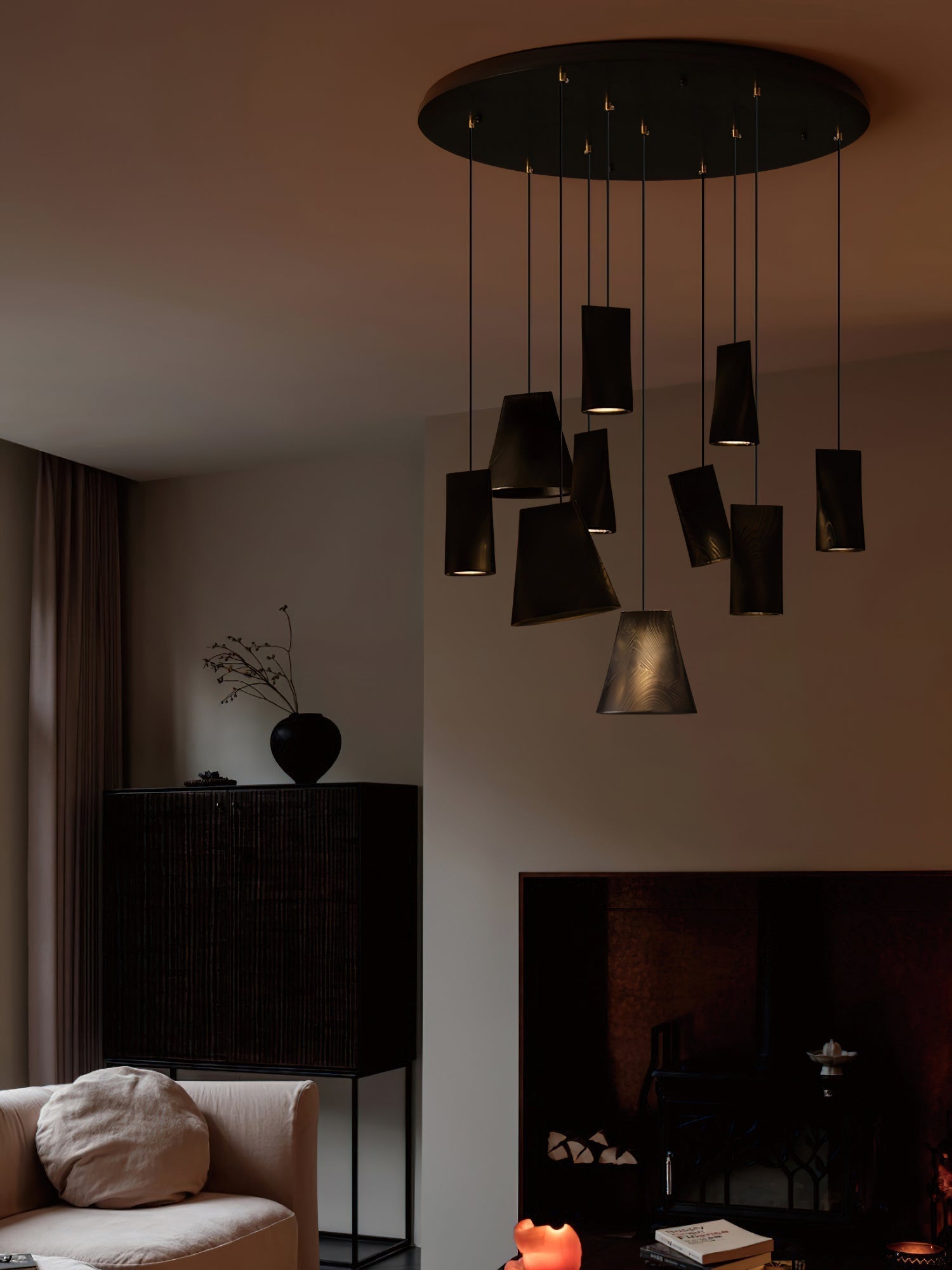 Ivarara Suspension Bois Asymétrique - Neutralighting