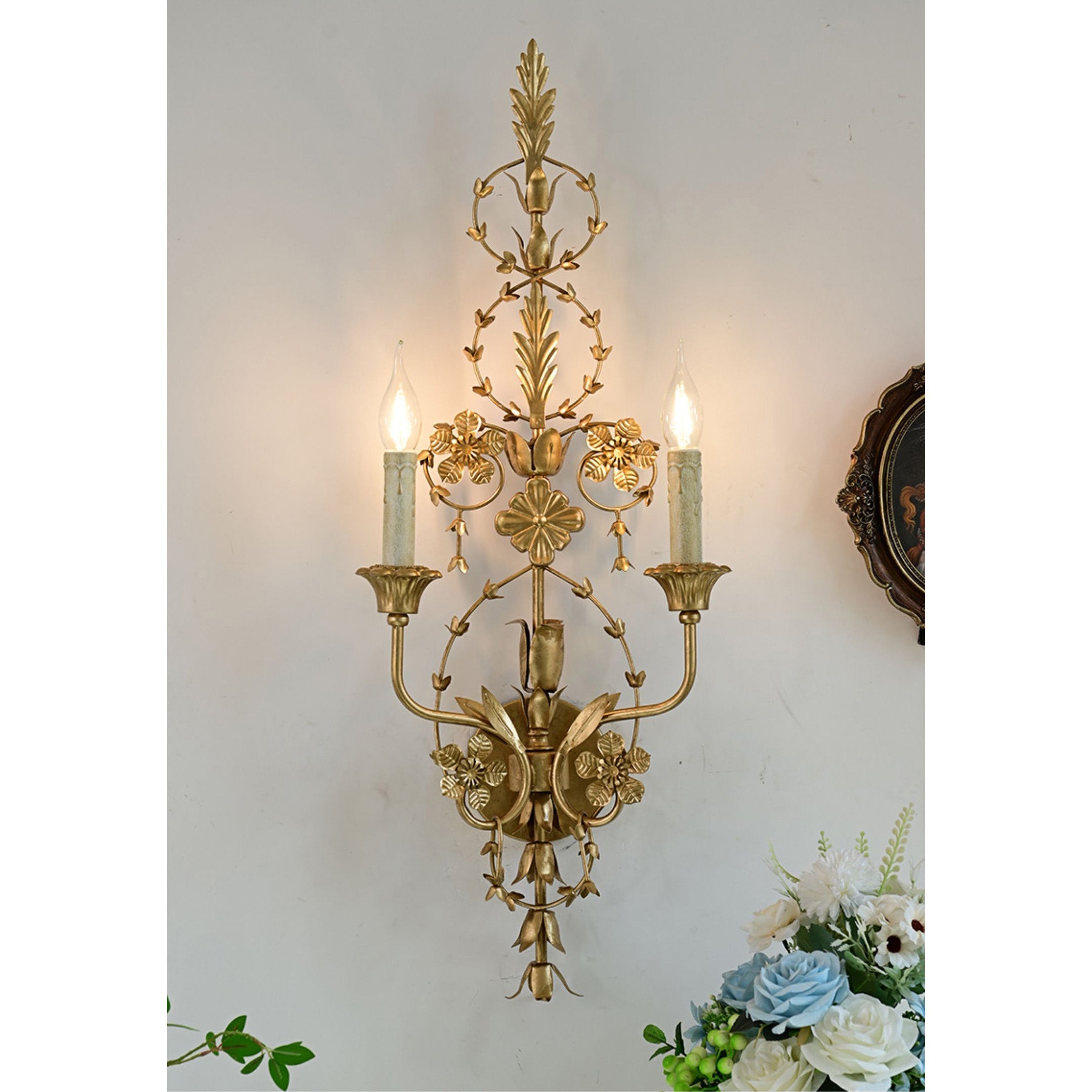Aevuvyu Premium Vintage Industrial Metal Wall Lamp - Lamp Copper