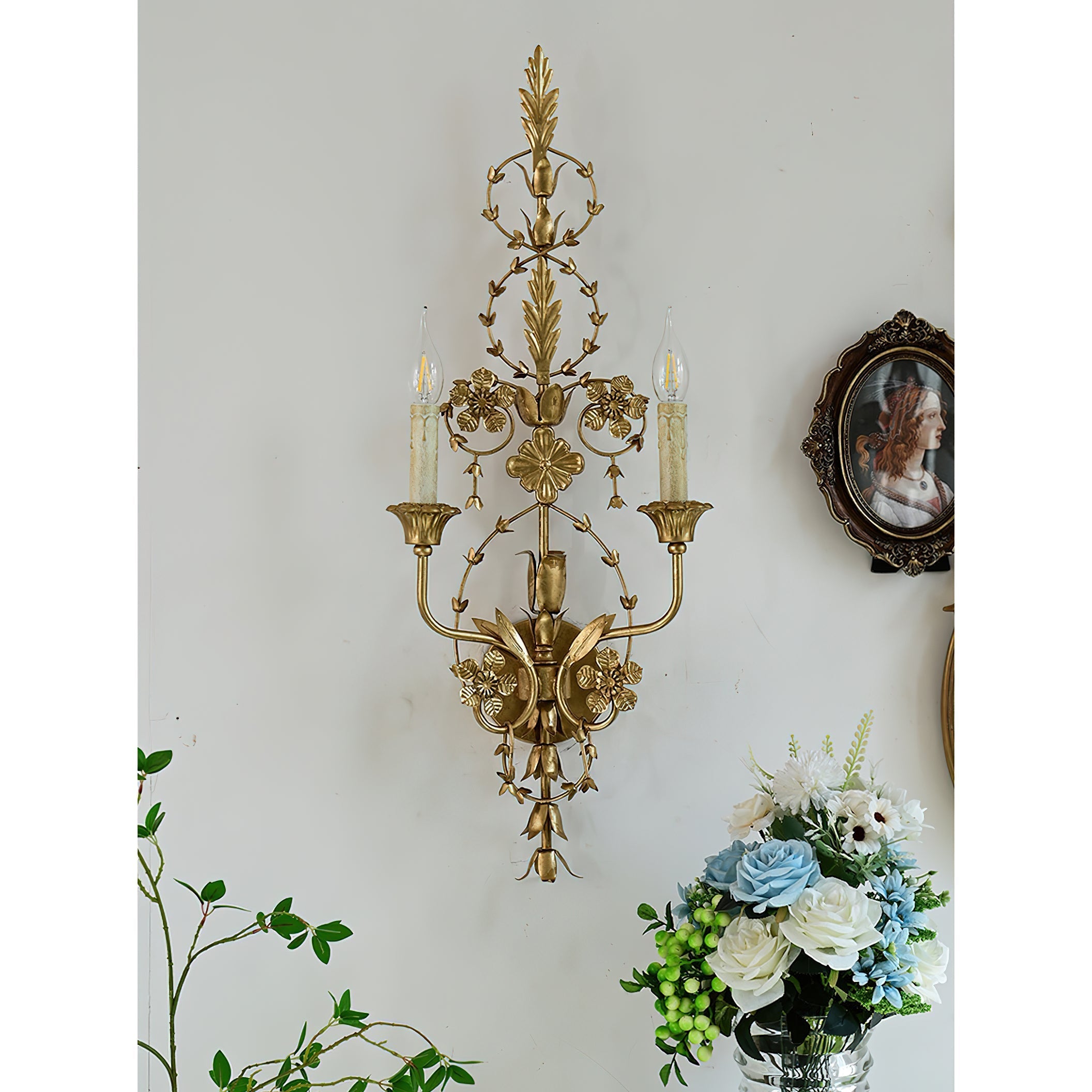 Aevuvyu Premium Vintage Industrial Metal Wall Lamp - Lamp Copper
