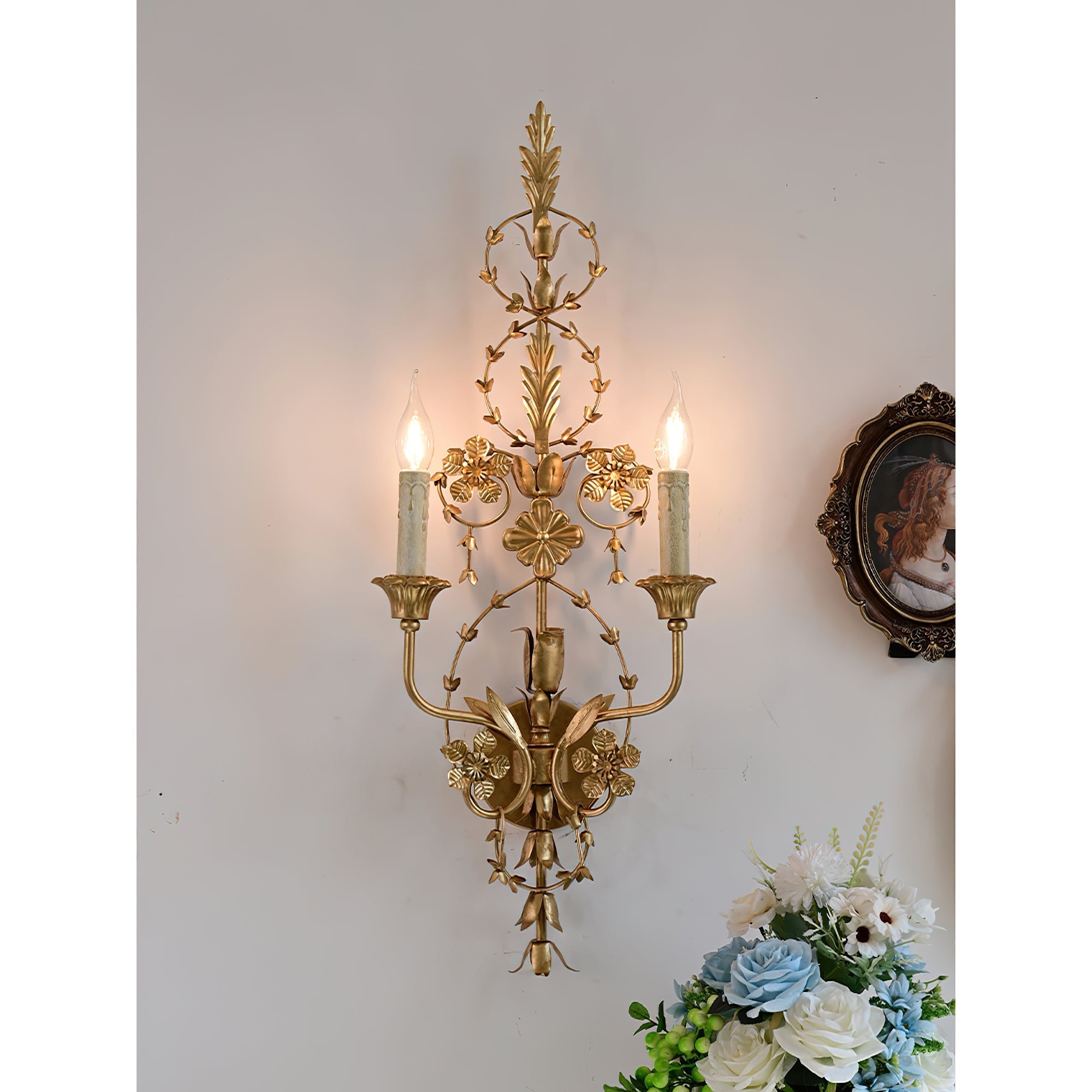 Aevuvyu Premium Vintage Industrial Metal Wall Lamp - Lamp Copper
