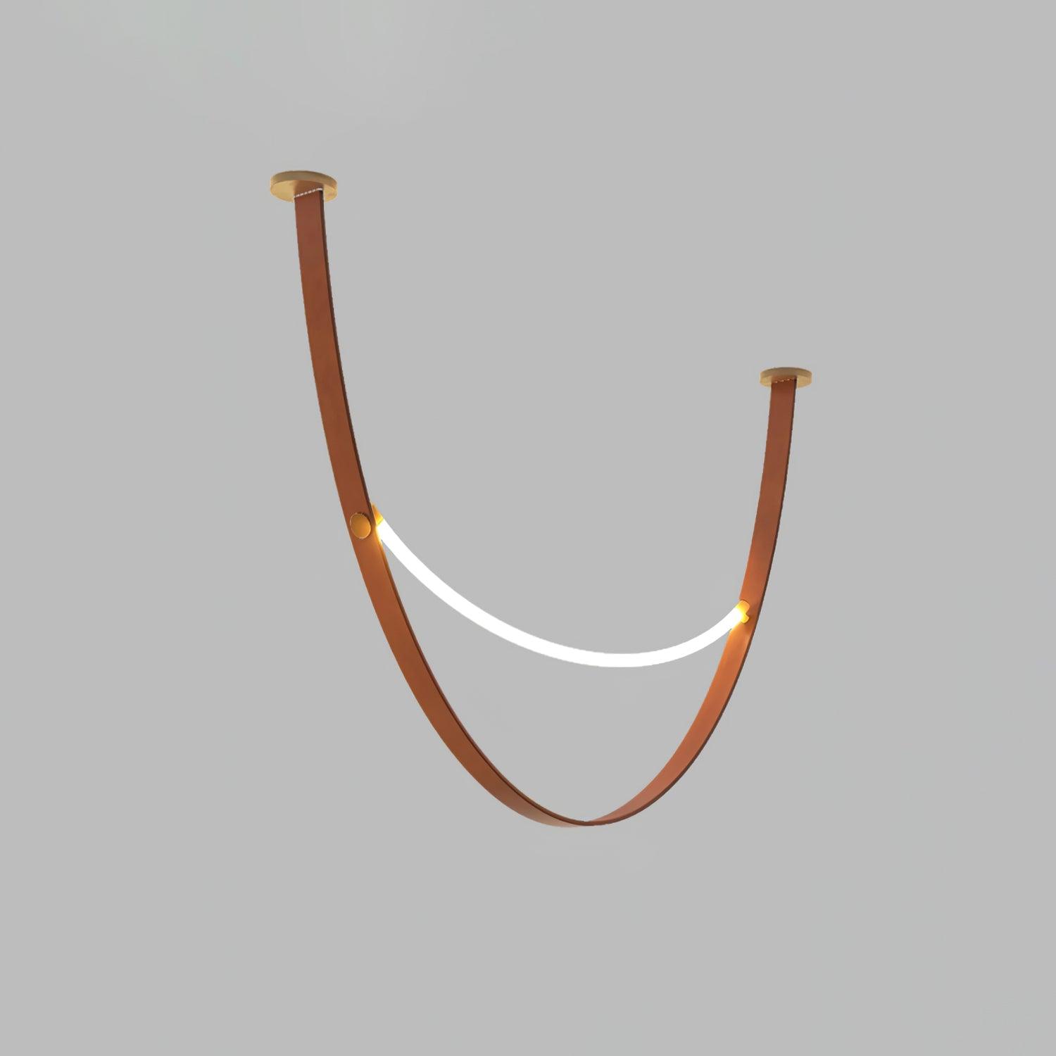 Belt Lampe à Suspension en Cuir et Silicone Minimaliste - Neutralighting