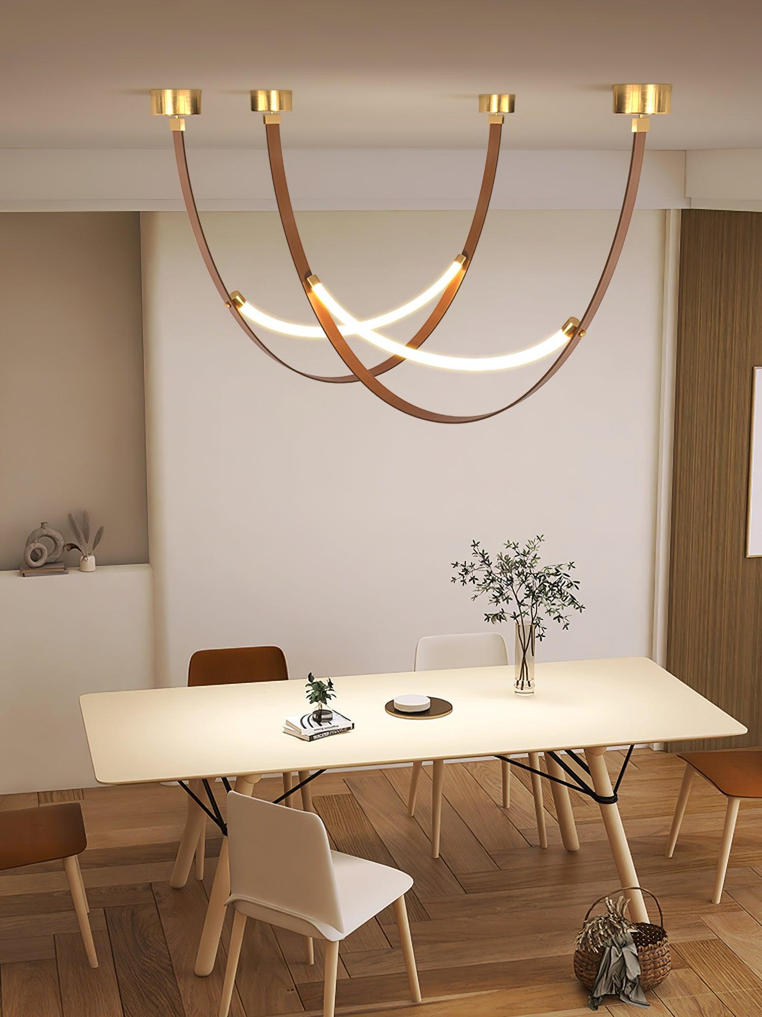 Belt Lampe à Suspension en Cuir et Silicone Minimaliste - Neutralighting