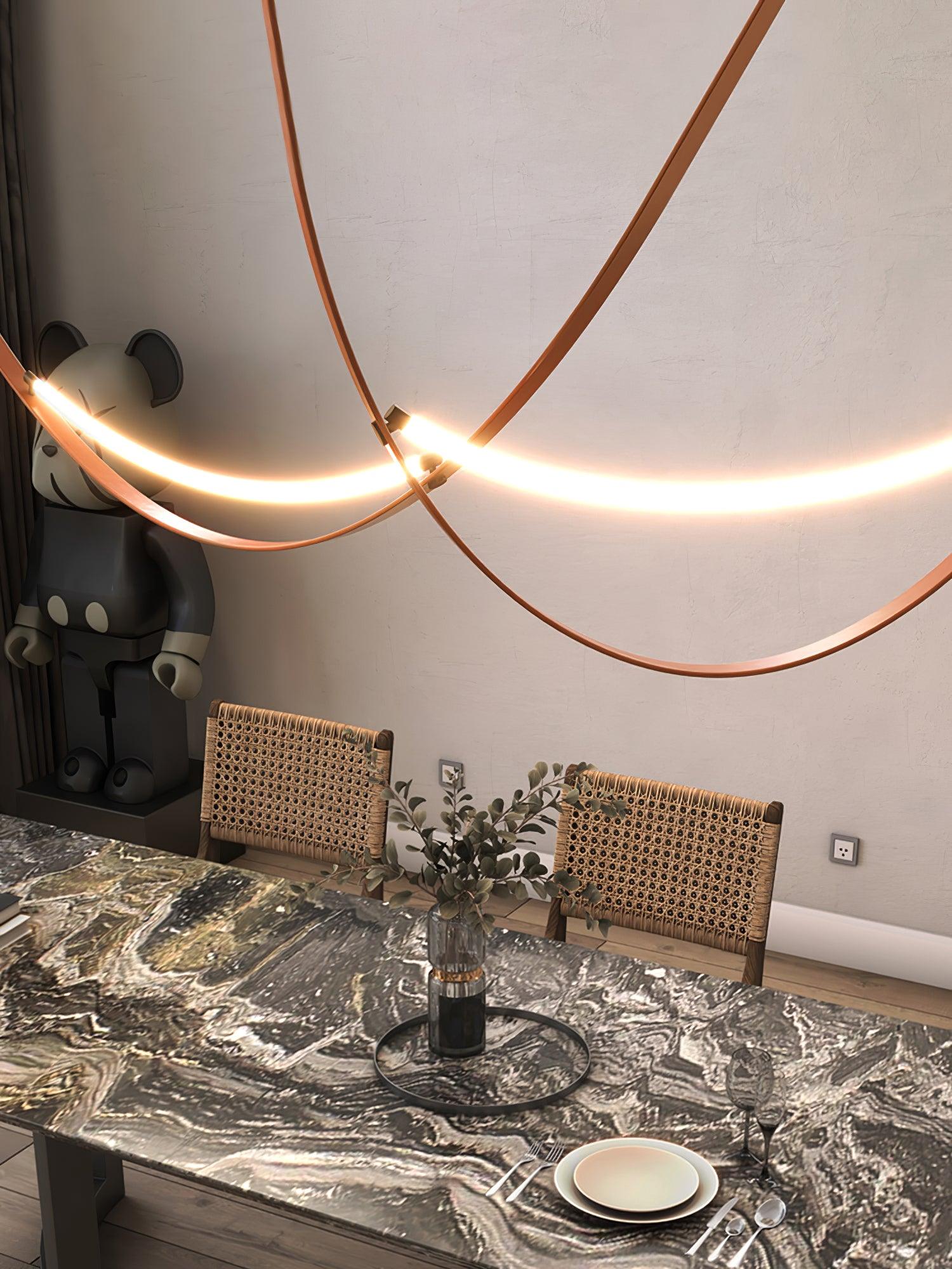 Belt Lampe à Suspension en Cuir et Silicone Minimaliste - Neutralighting