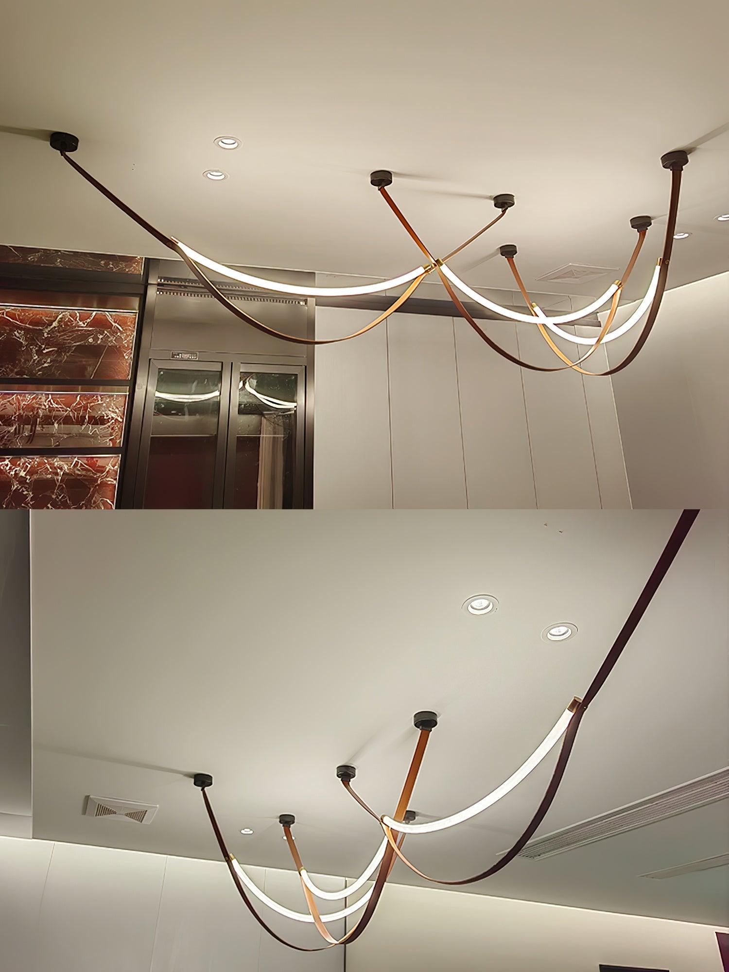 Belt Lampe à Suspension en Cuir et Silicone Minimaliste - Neutralighting