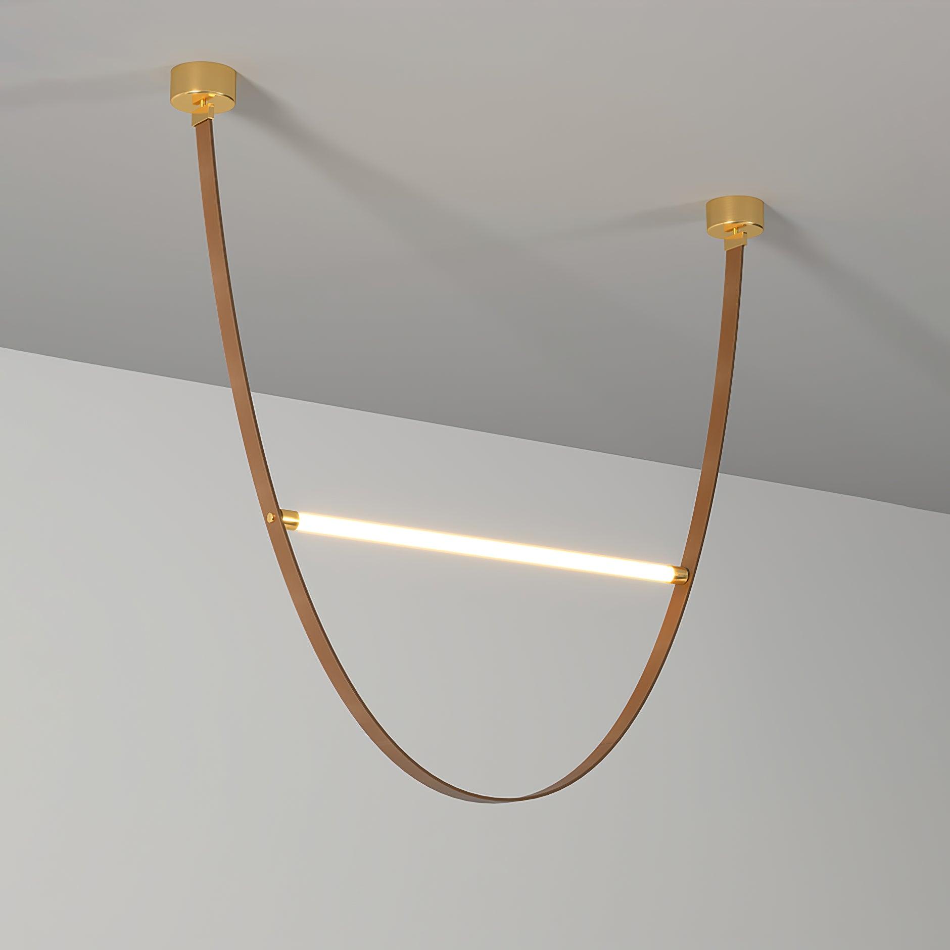 Belt Lampe à Suspension en Cuir et Silicone Minimaliste - Neutralighting