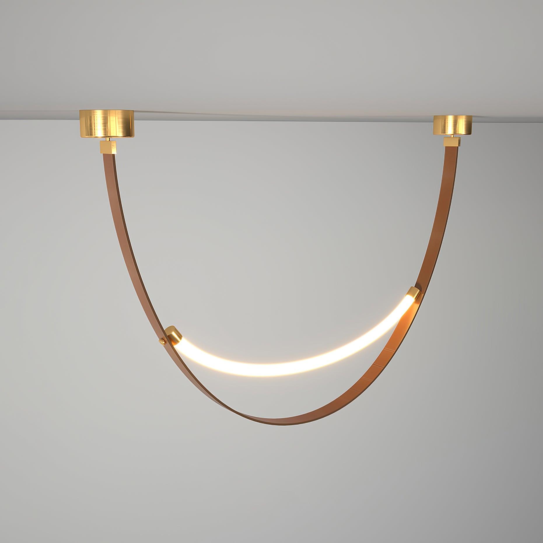 Belt Lampe à Suspension en Cuir et Silicone Minimaliste - Neutralighting