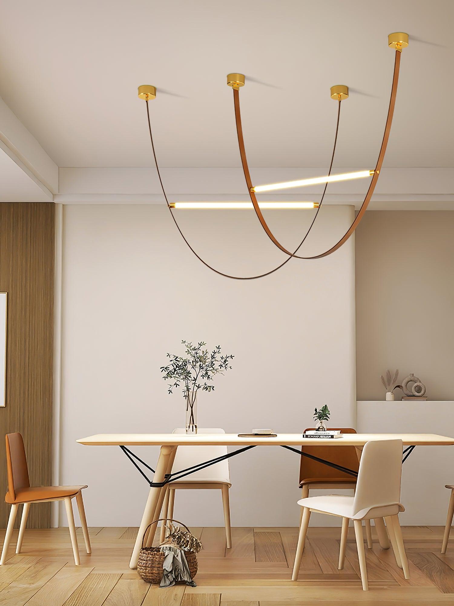 Belt Lampe à Suspension en Cuir et Silicone Minimaliste - Neutralighting