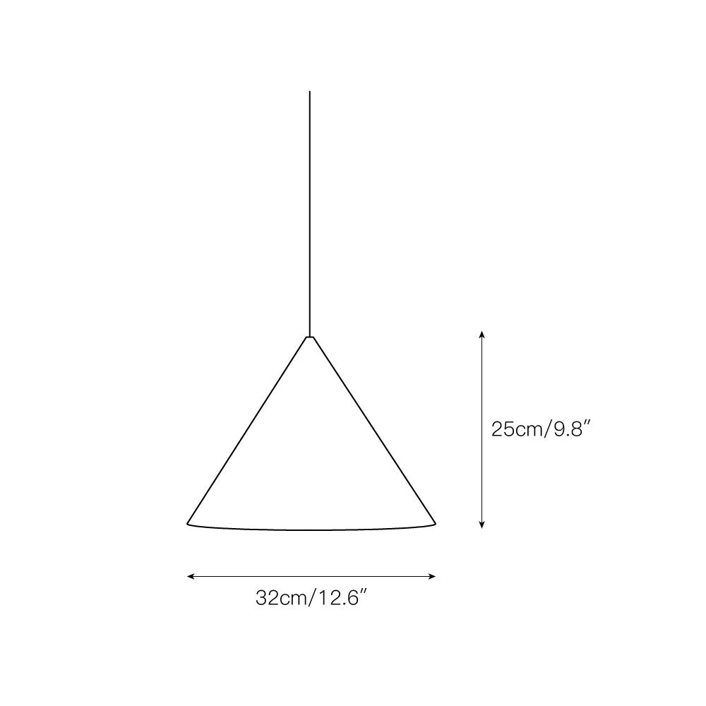 Caeluvyu Moderne Minimaliste Sombre Métal Suspension - Neutralighting