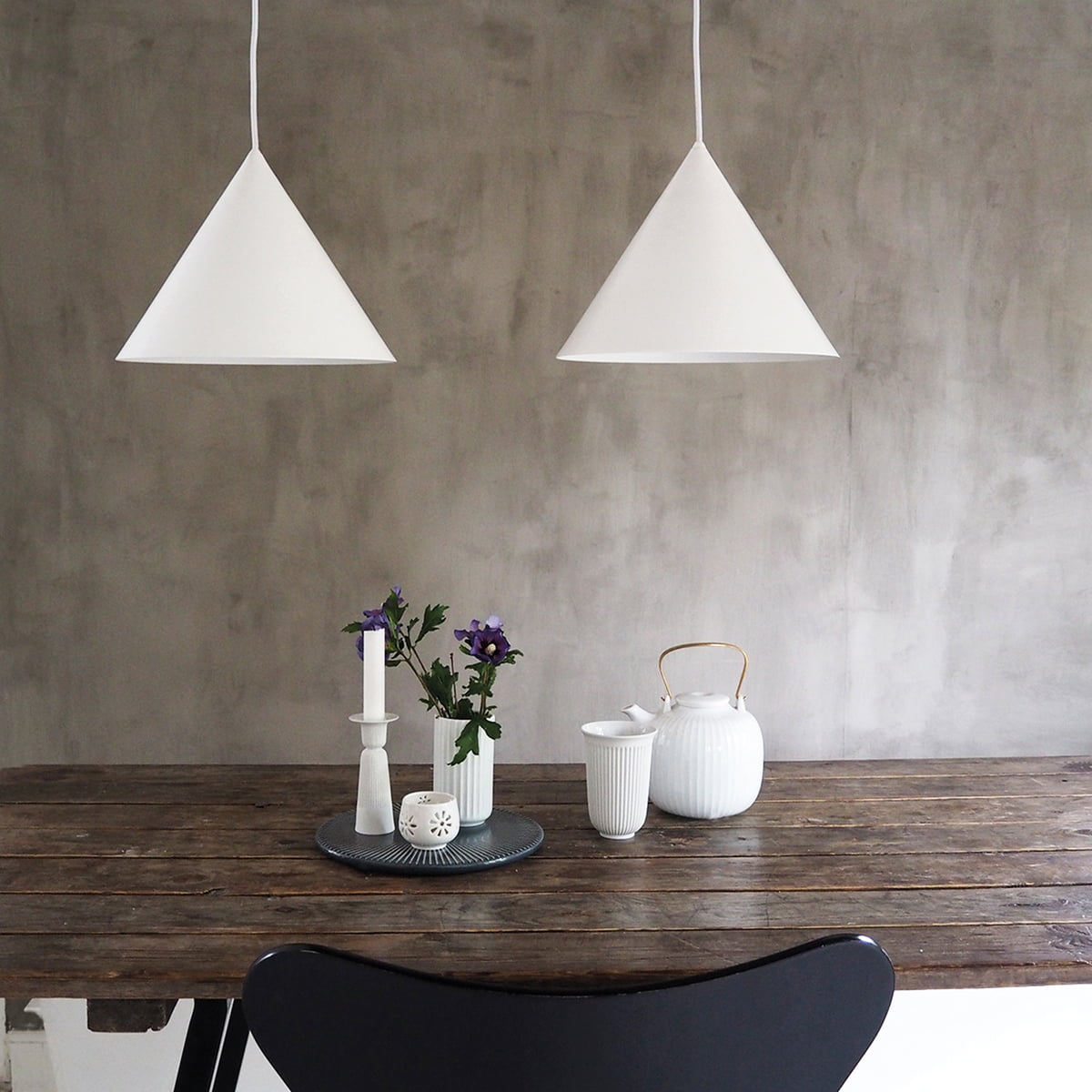 Caeluvyu Moderne Minimaliste Sombre Métal Suspension - Neutralighting