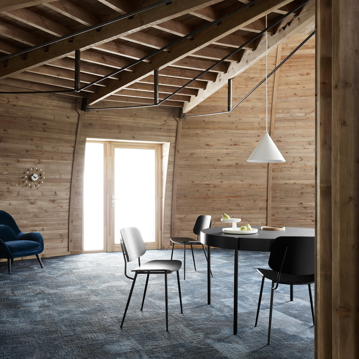 Caeluvyu Moderne Minimaliste Sombre Métal Suspension - Neutralighting
