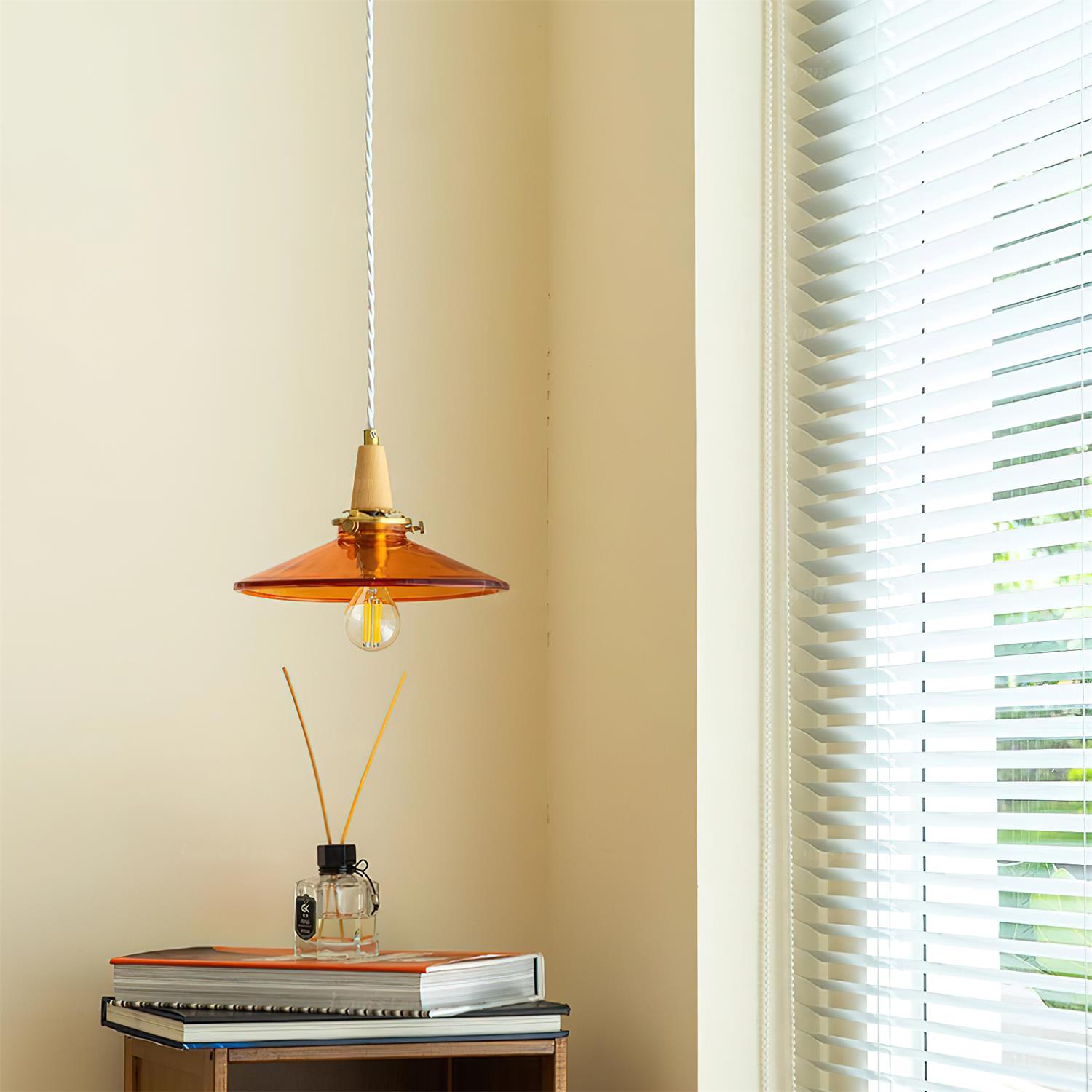 Benra Suspension Orange Verre Scandinave - Neutralighting