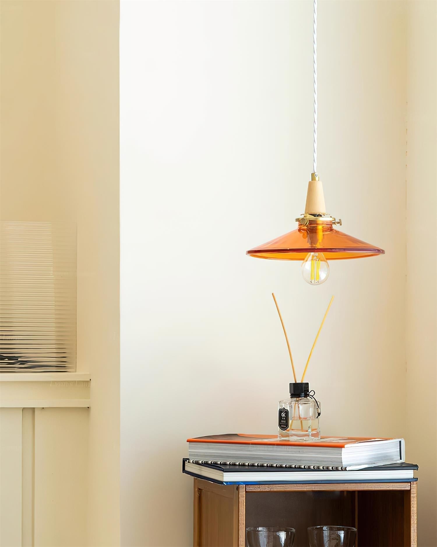 Benra Suspension Orange Verre Scandinave - Neutralighting