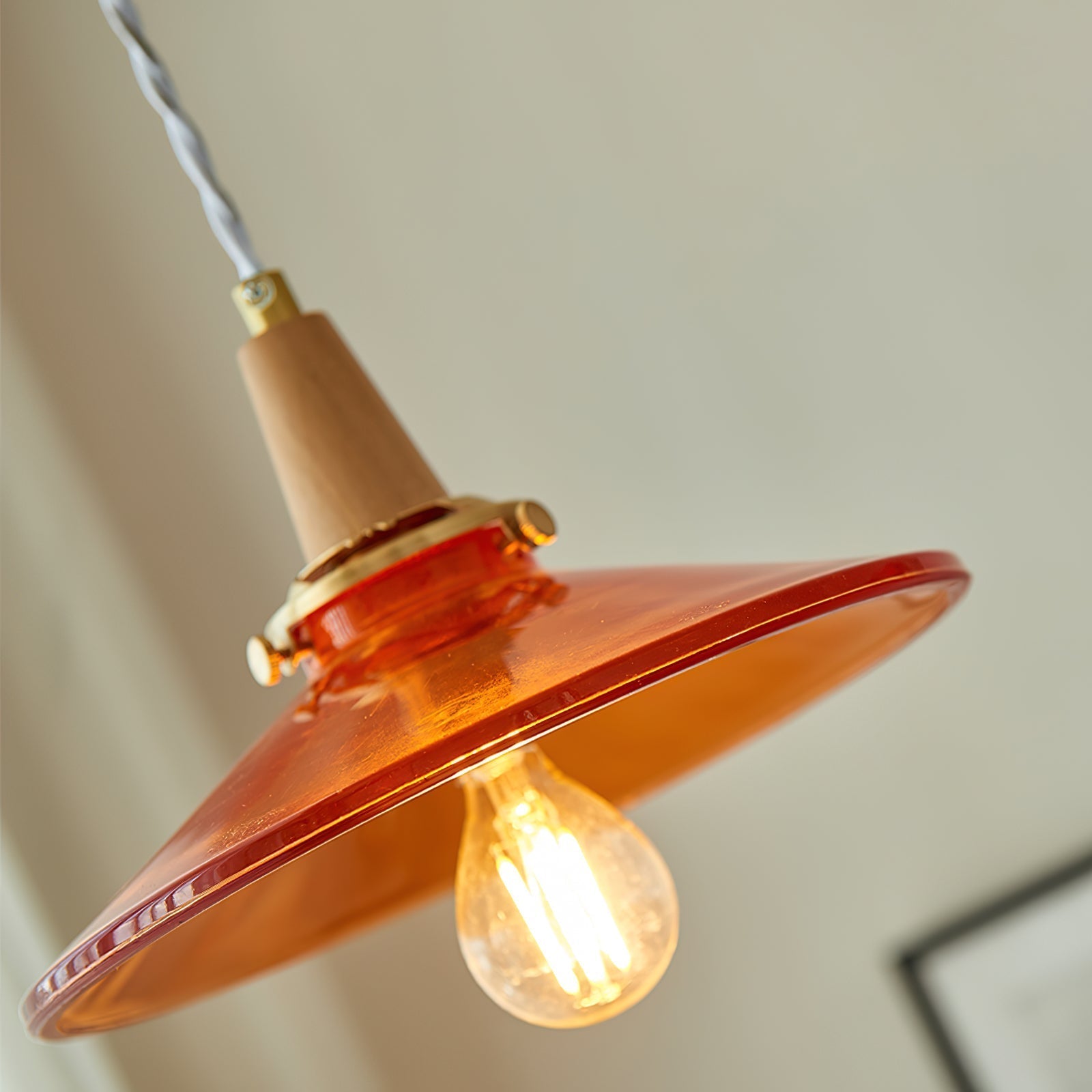 Benra Suspension Orange Verre Scandinave - Neutralighting