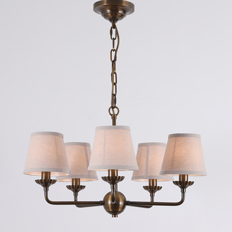 Gloruvyh Ancien Industriel Tissu Métal Lustre - Neutralighting