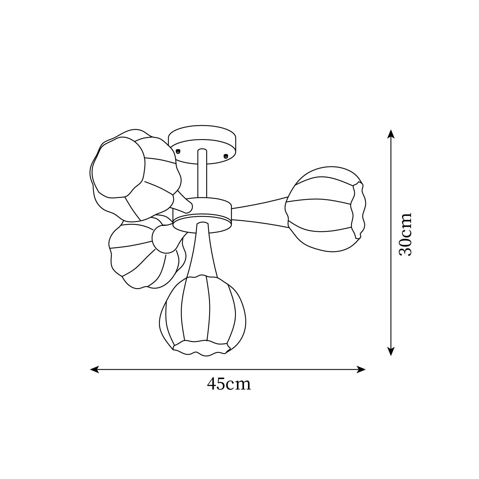 Bethel Chandelier Citrouille Rustique - Neutralighting