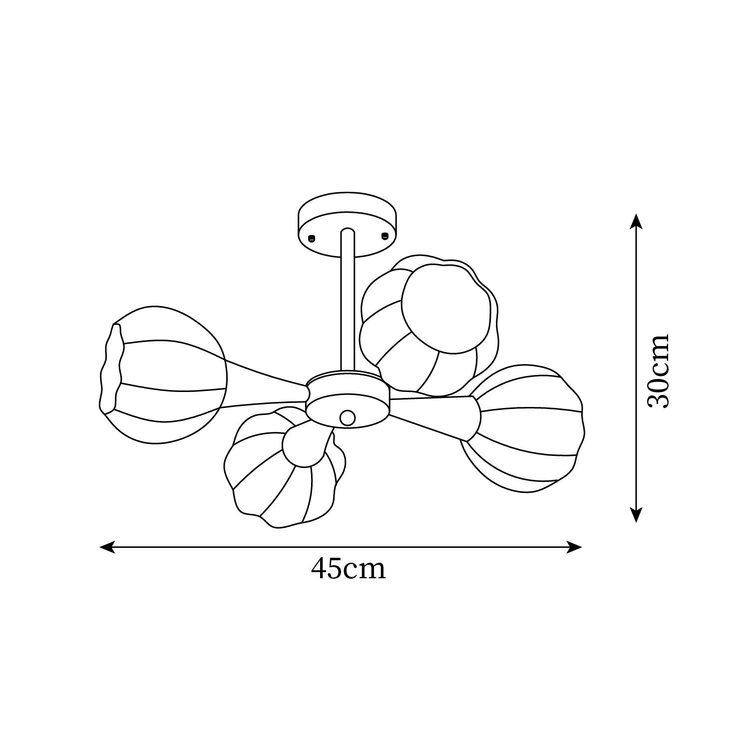 Bethel Chandelier Citrouille Rustique - Neutralighting