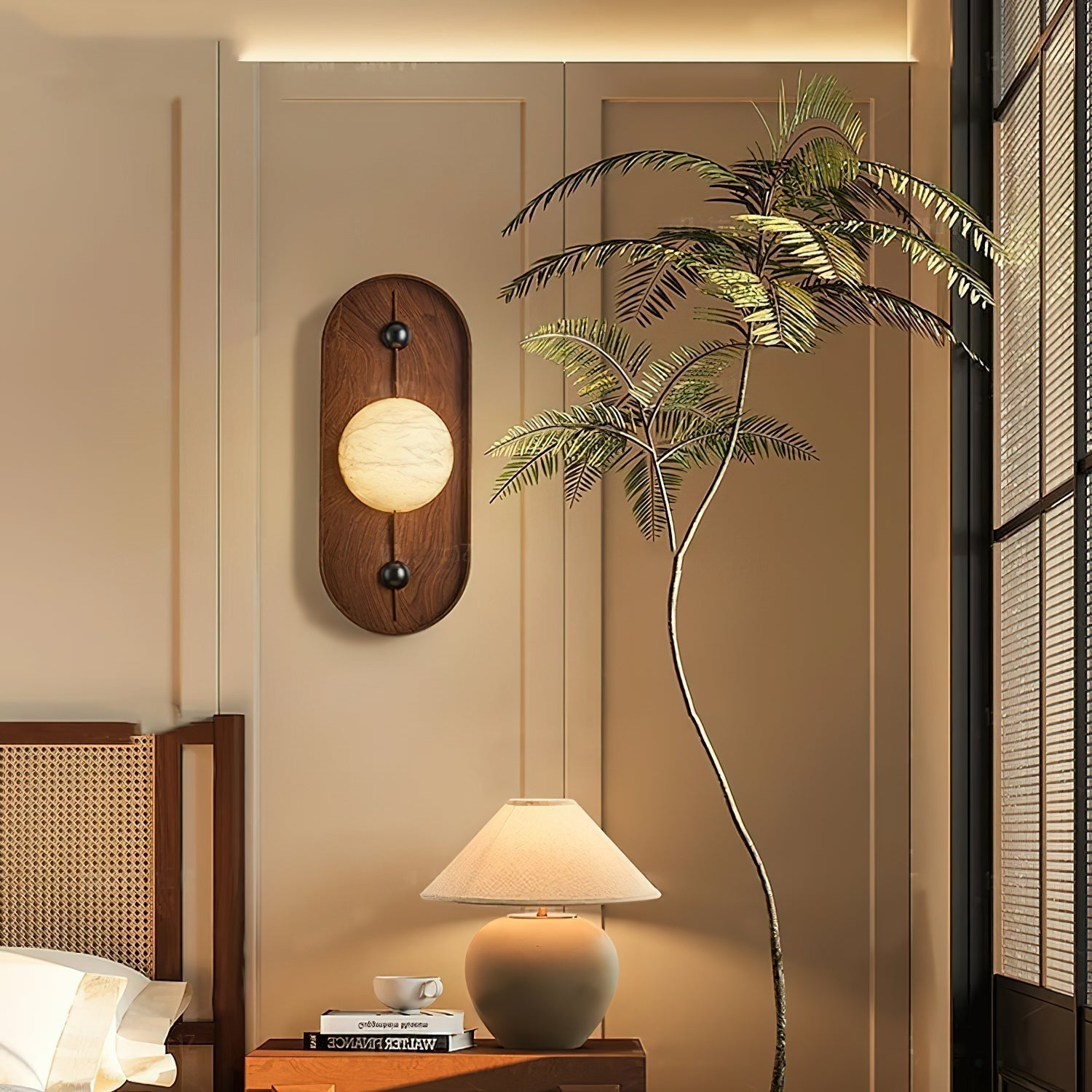 Gloruvyu Individual Creativity Metal Alabaster Wall Lamp - Lamp Copper