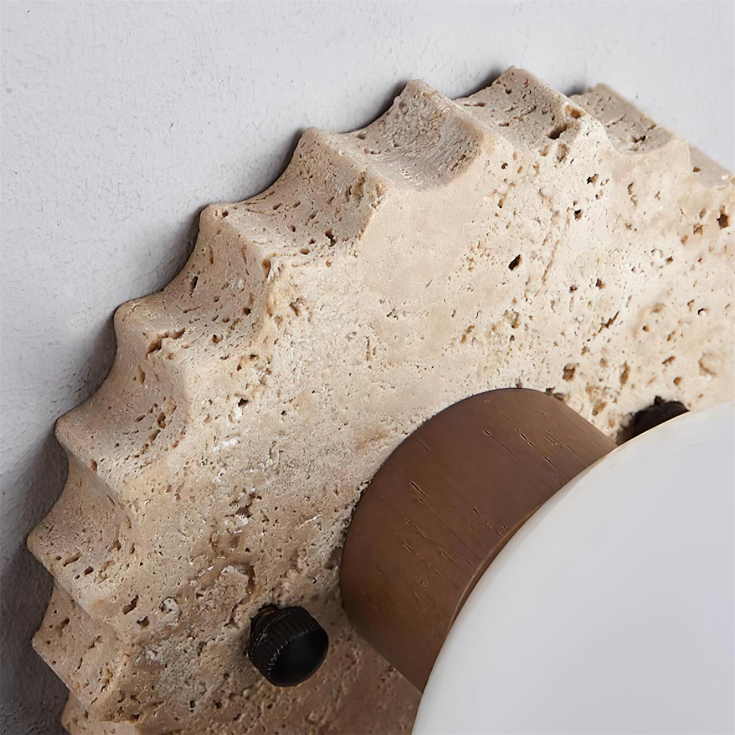 Ritta Plafonnier Moderne En Travertin - Neutralighting