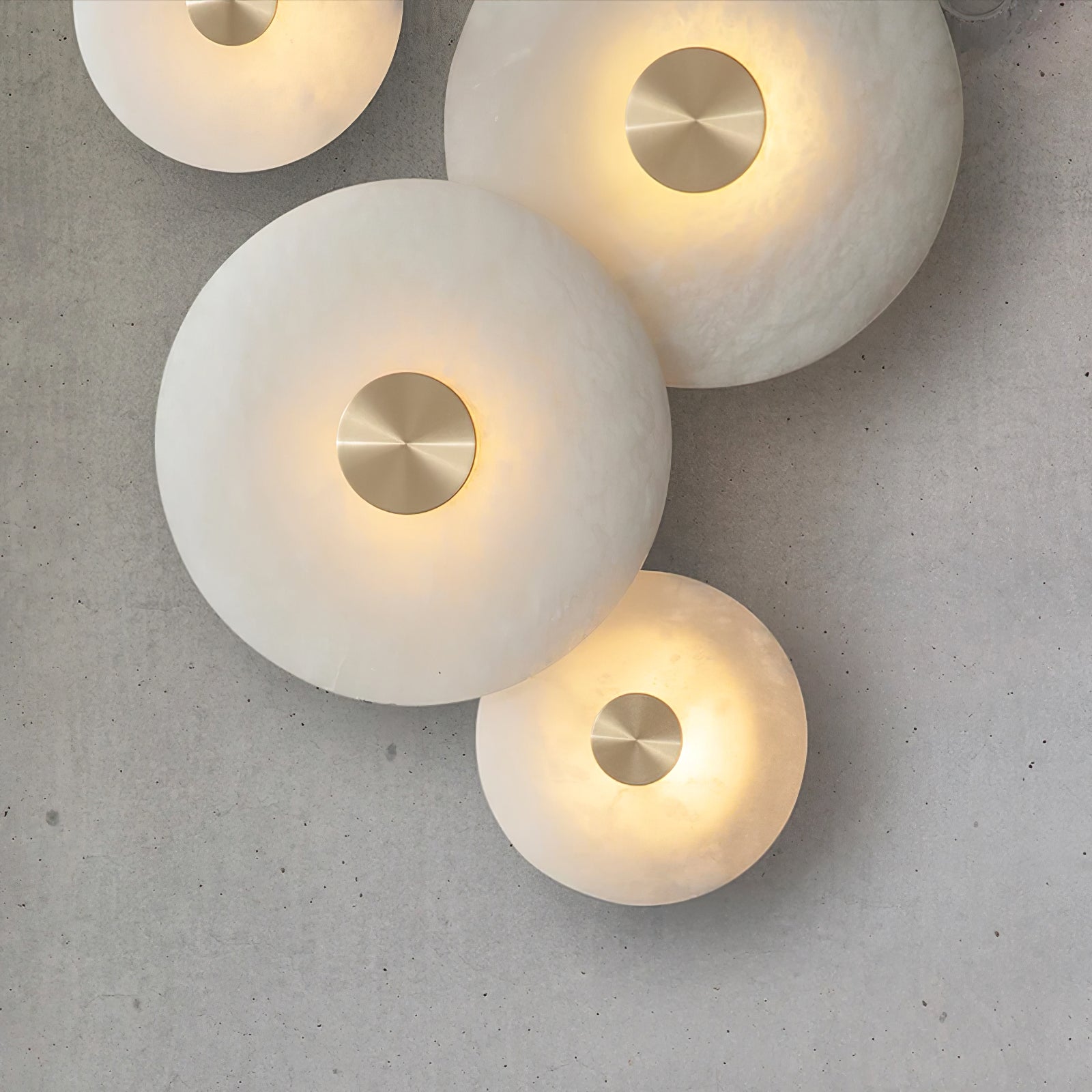 Ildvuvyu Modern Minimalist Alabaster Wall Lamp - Lamp Copper