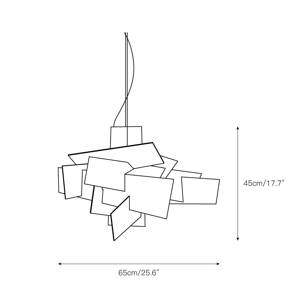 Jarnbruvyu Individuel Créativité Acrylique Lustre - Neutralighting