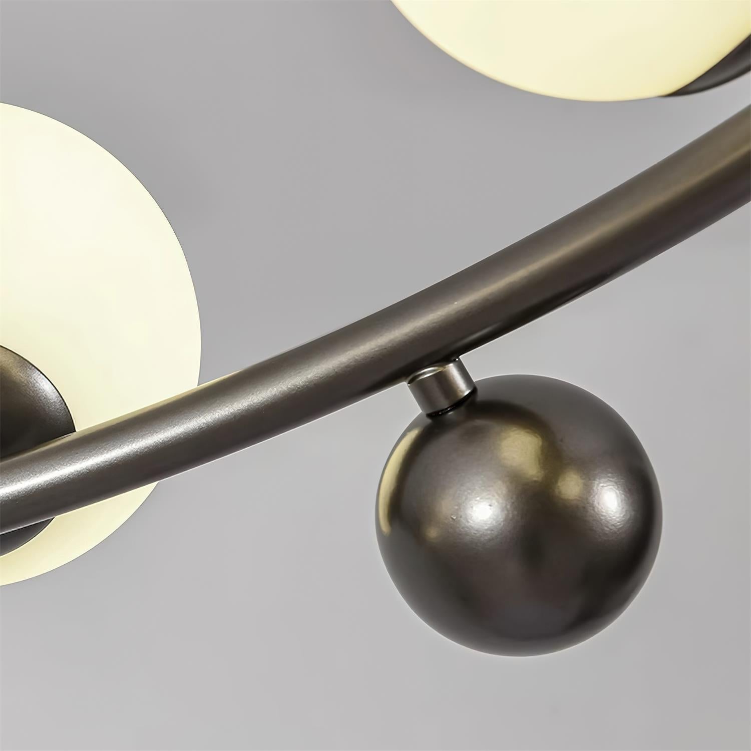 Keden Plafonnier Givré Verre Orbite Anneau Moderne - Neutralighting