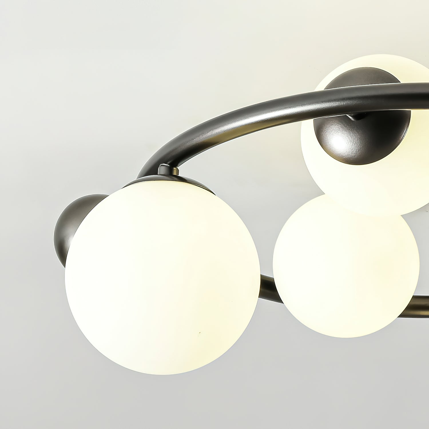 Keden Plafonnier Givré Verre Orbite Anneau Moderne - Neutralighting