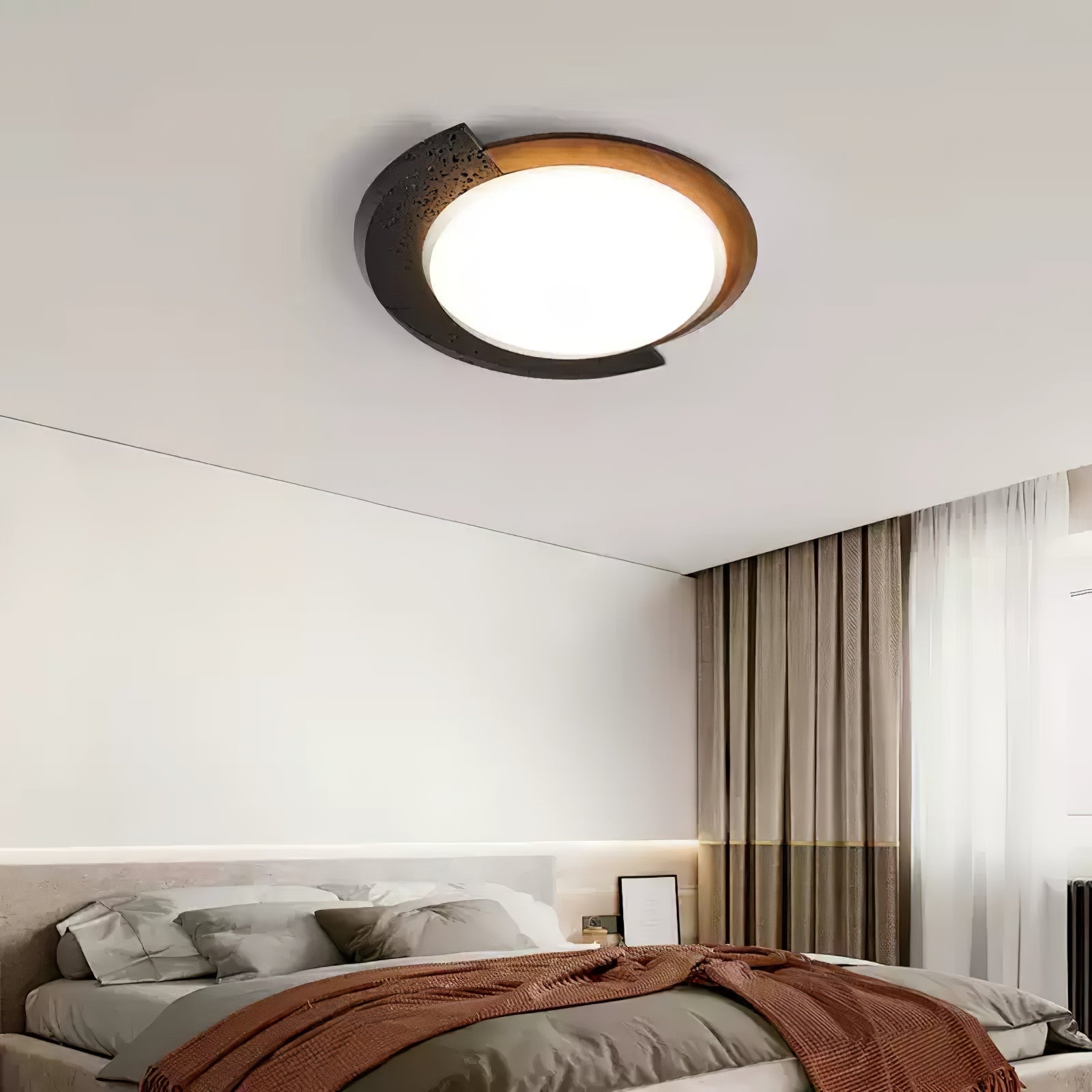Ulvinor Asymétrique Travertin Plafonnier - Neutralighting