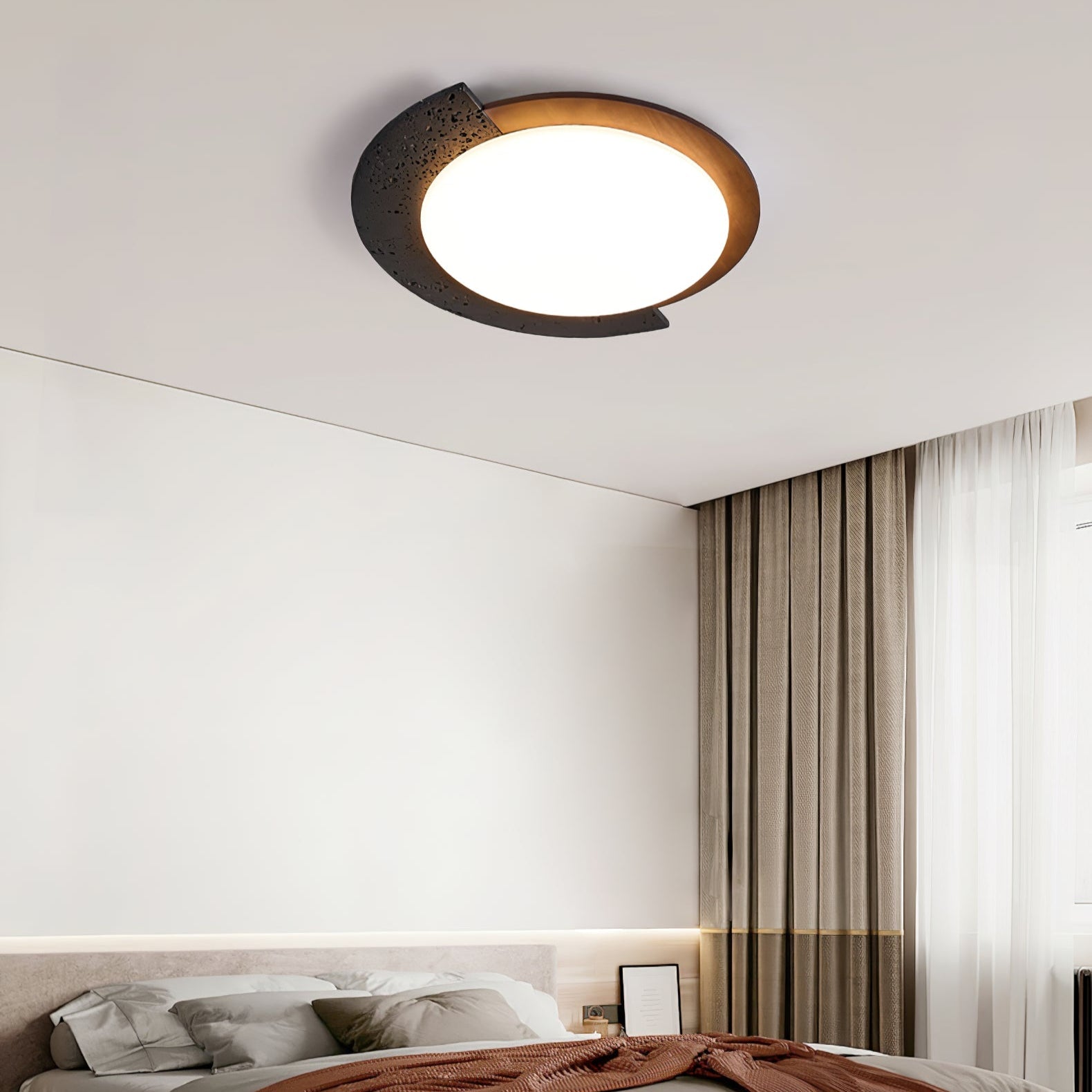 Ulvinor Asymétrique Travertin Plafonnier - Neutralighting