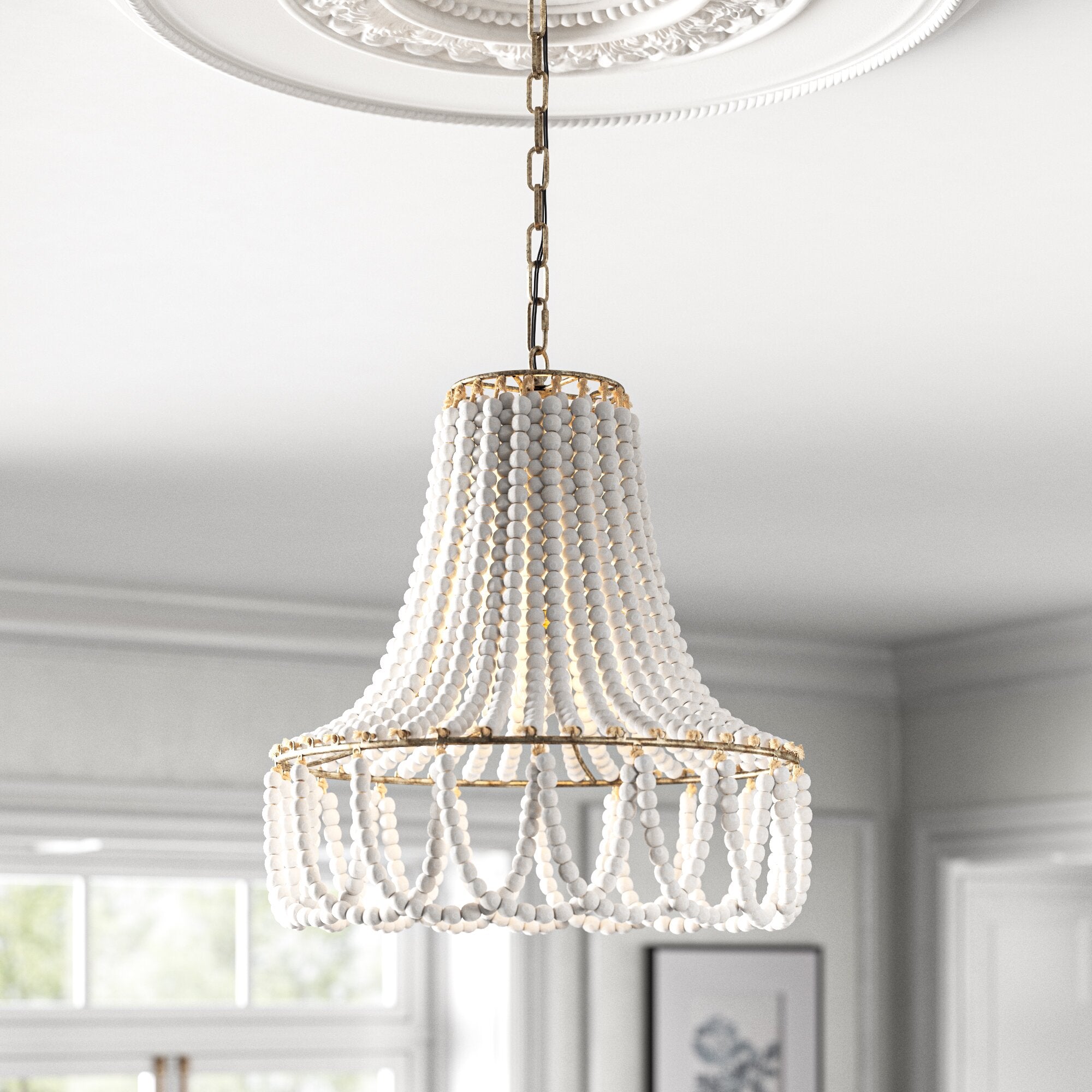 Qvistuvyd Postmodern Luxe Bois Métal Lustre - Neutralighting