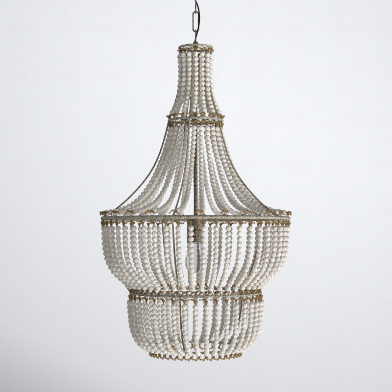 Qvistuvyd Postmodern Luxe Bois Métal Lustre - Neutralighting