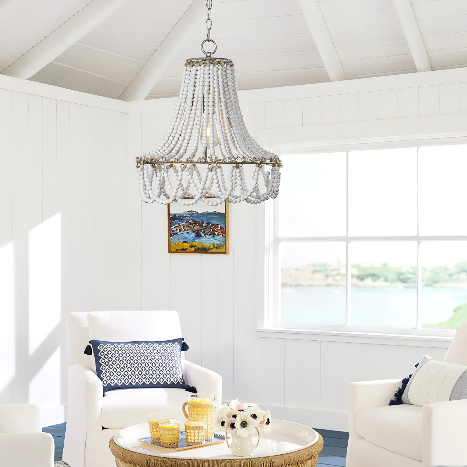 Qvistuvyd Postmodern Luxe Bois Métal Lustre - Neutralighting