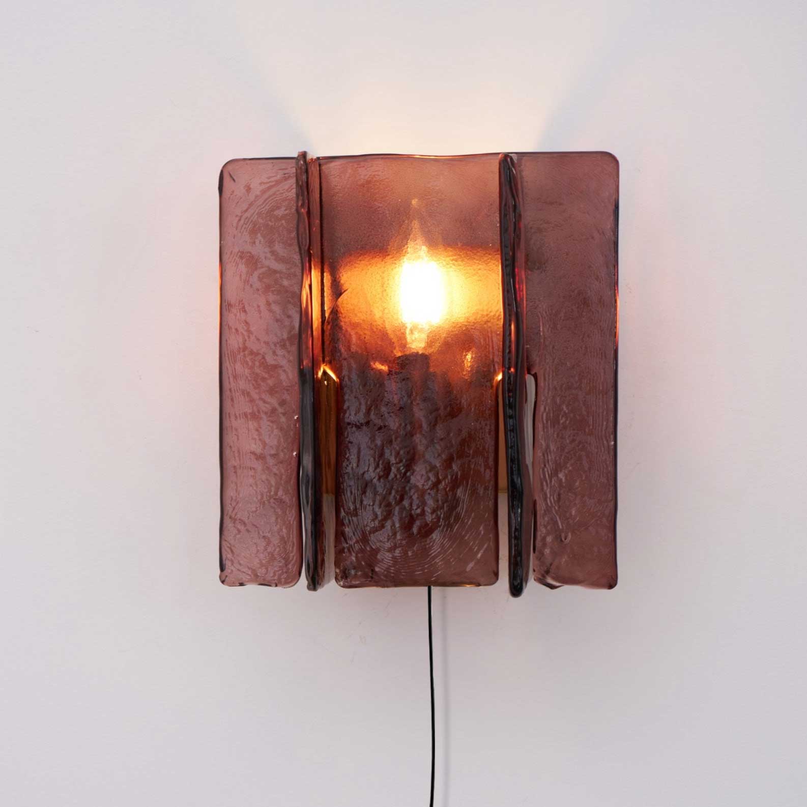 Lustra Wall Light Brass Glass Clear - Neutralighting
