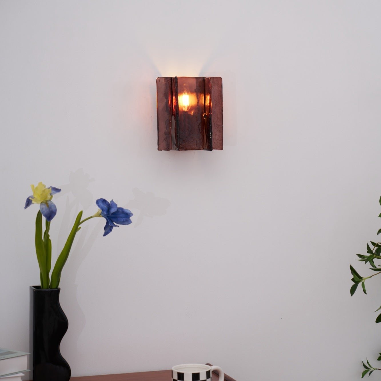 Lustra Wall Light Brass Glass Clear - Neutralighting