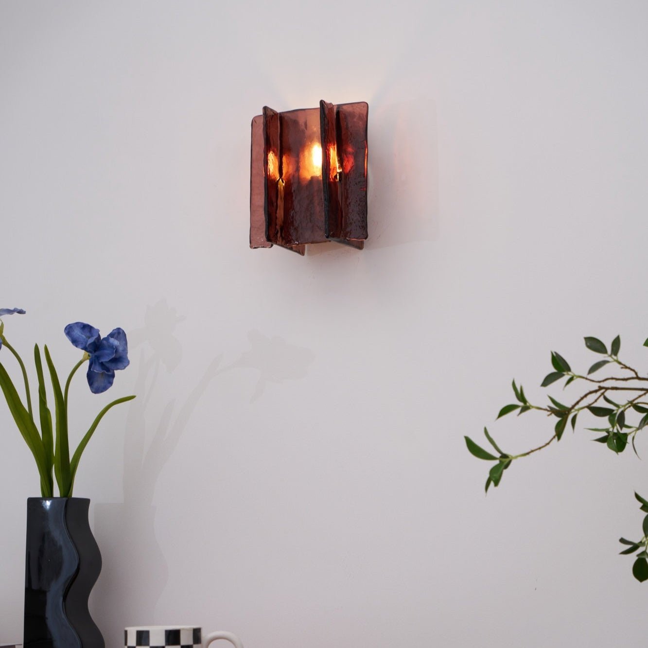 Lustra Wall Light Brass Glass Clear - Neutralighting