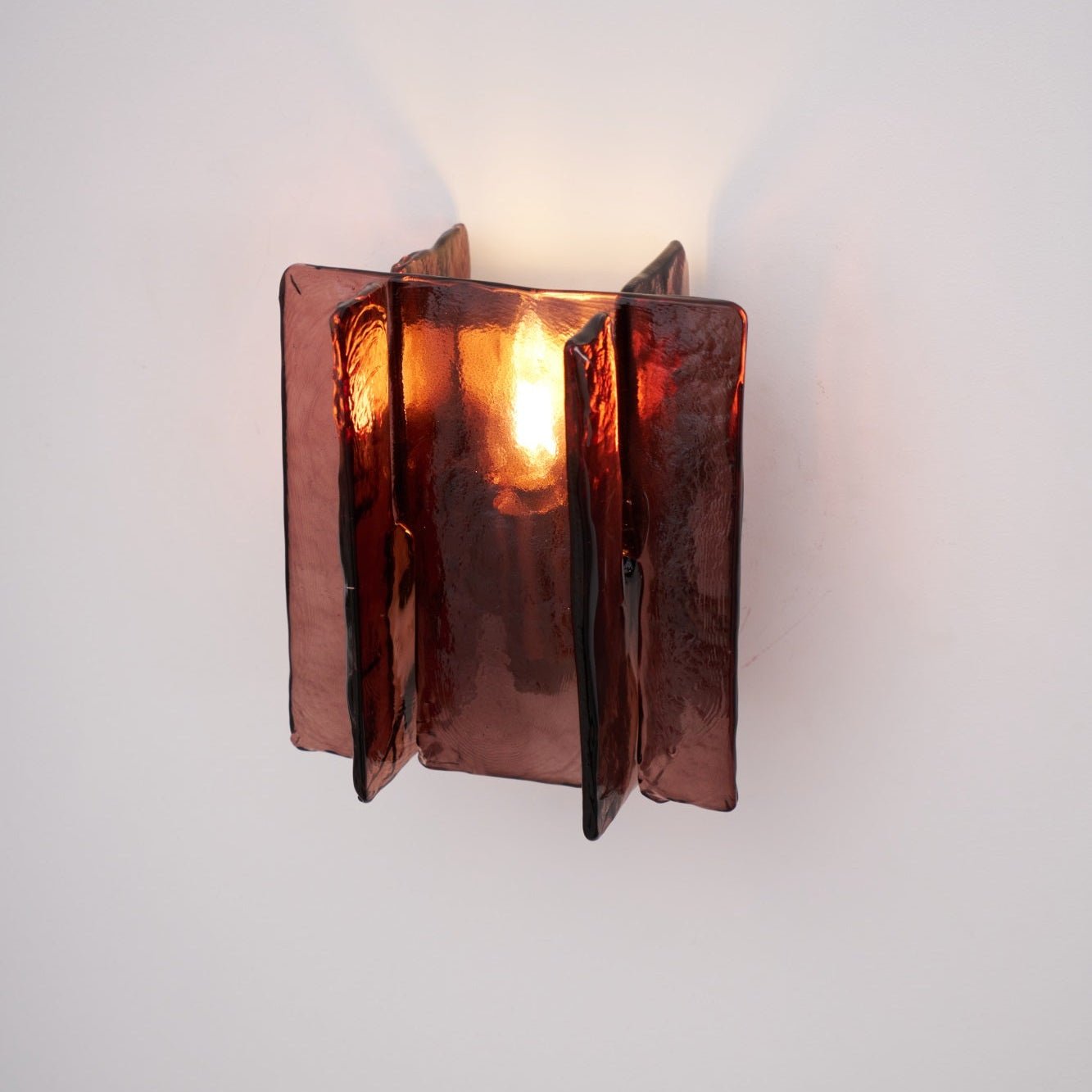 Solanic Lampe Murale Artistique en Verre Élégante - Neutralighting