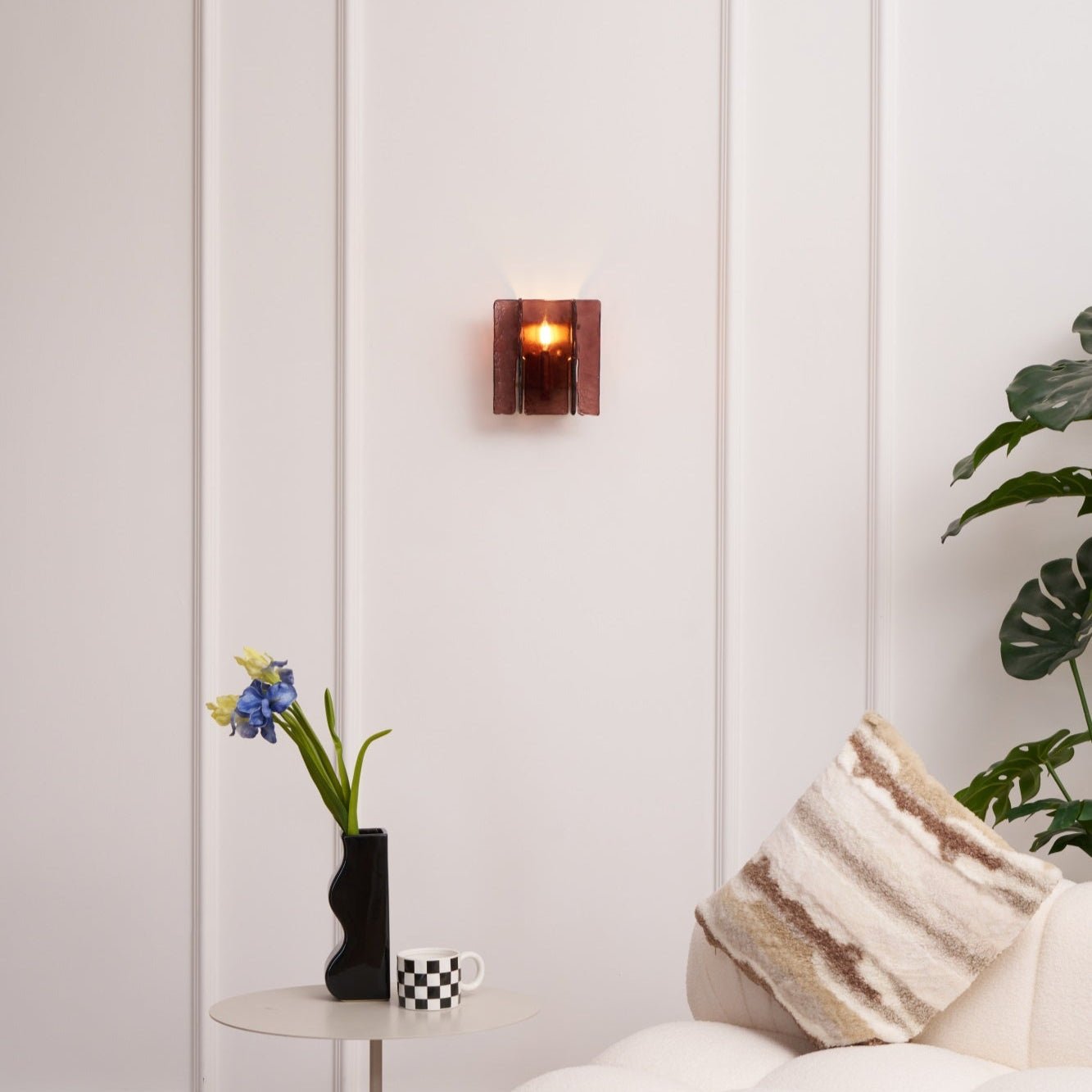 Lustra Wall Light Brass Glass Clear - Neutralighting
