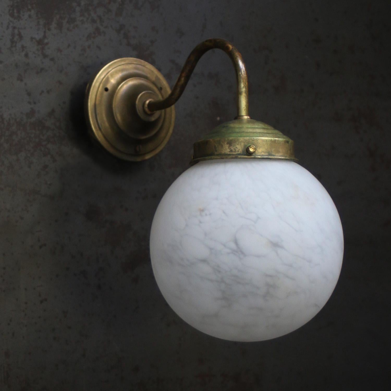 Rauduvyd Modern Minimalist Alabaster Metal Wall Lamp - Lamp Copper