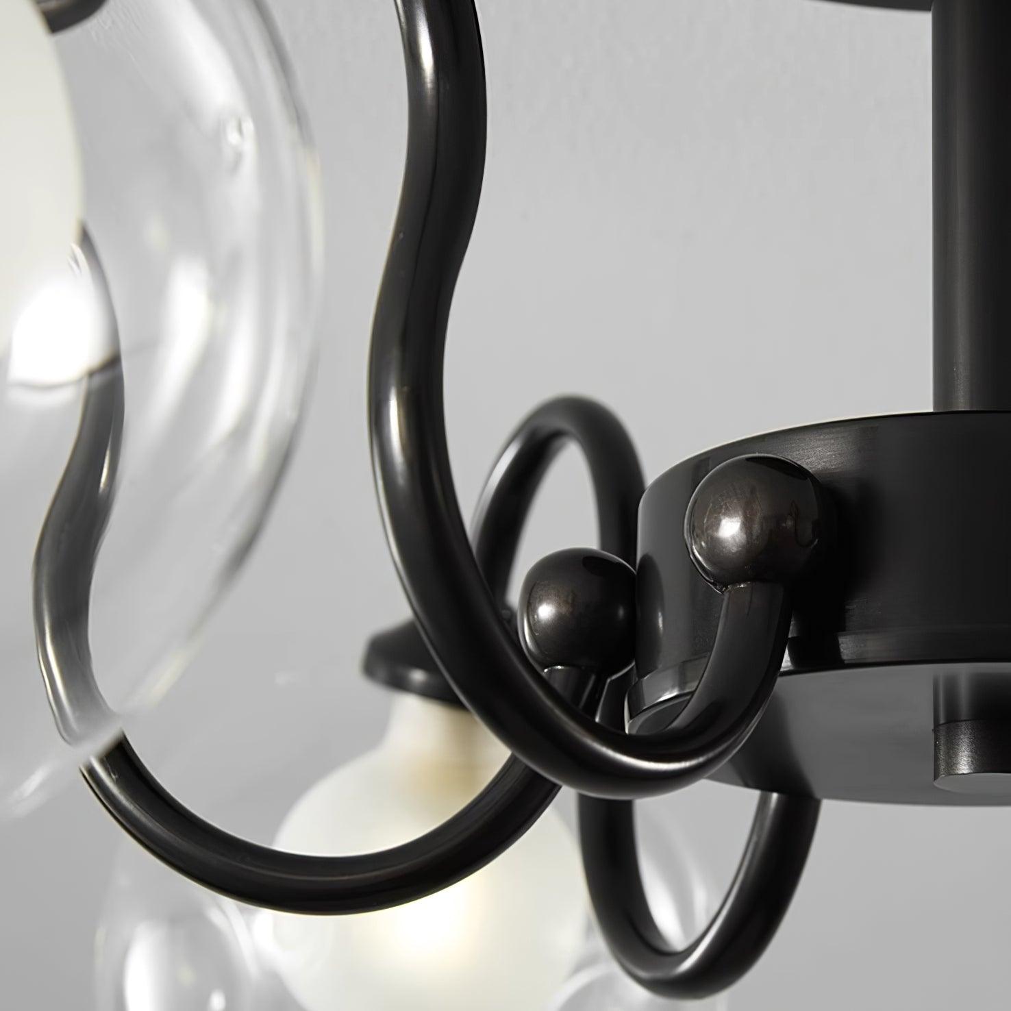 Orb Plafonnier Fleur Verre Globe Bras Moderne Salon - Neutralighting