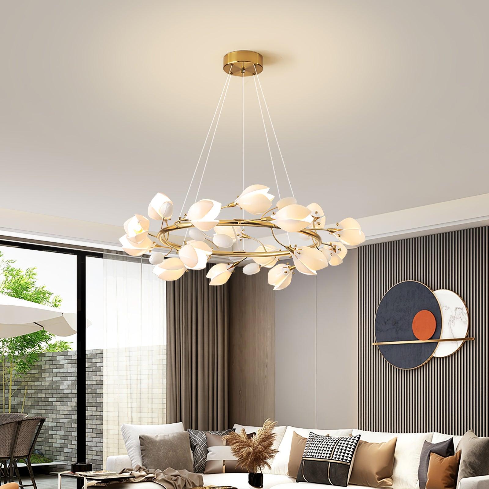 Porcelain Chandelier en Céramique Élégance Premium - Neutralighting