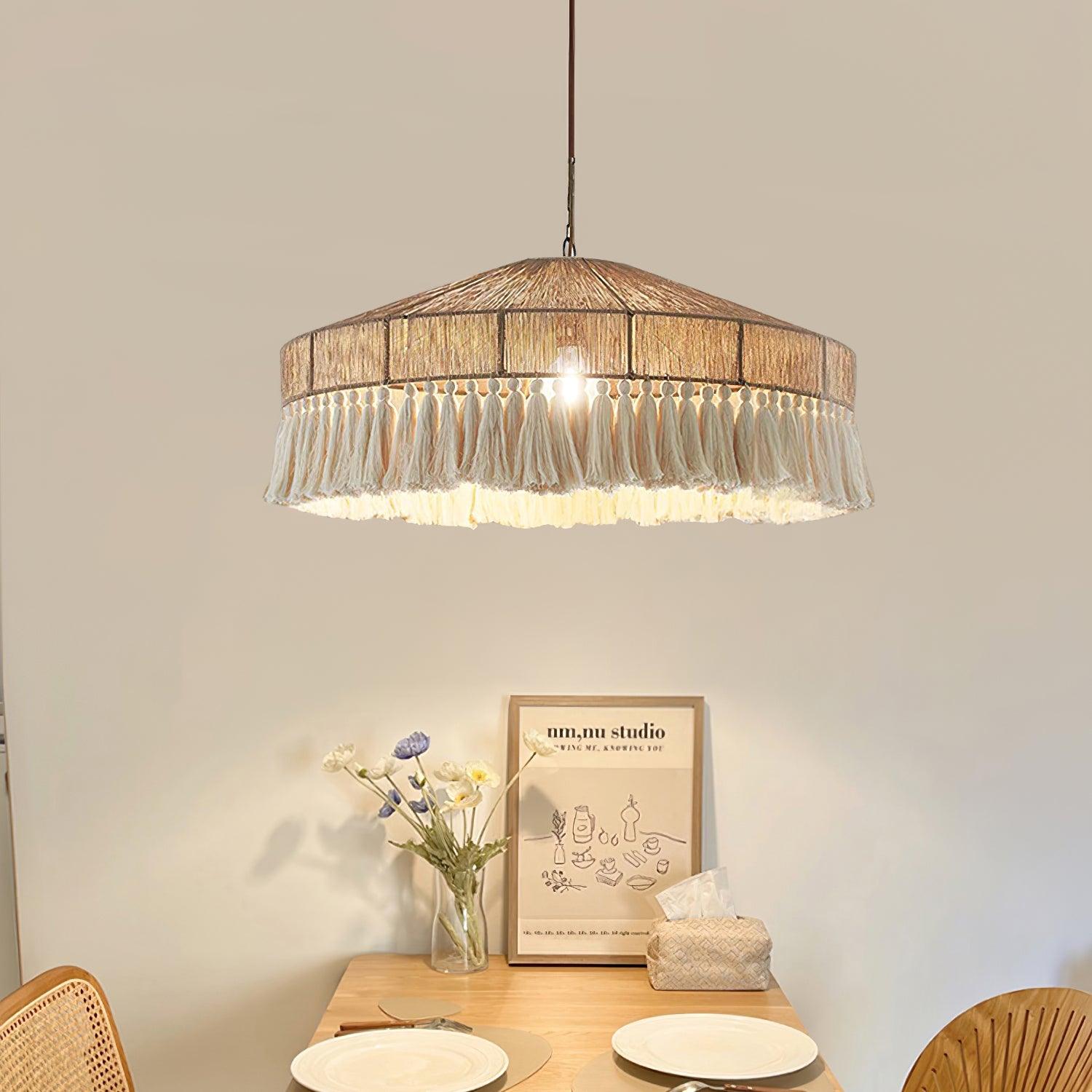 Duvia Lustra Lustre Bohème à Franges Élégant - Neutralighting