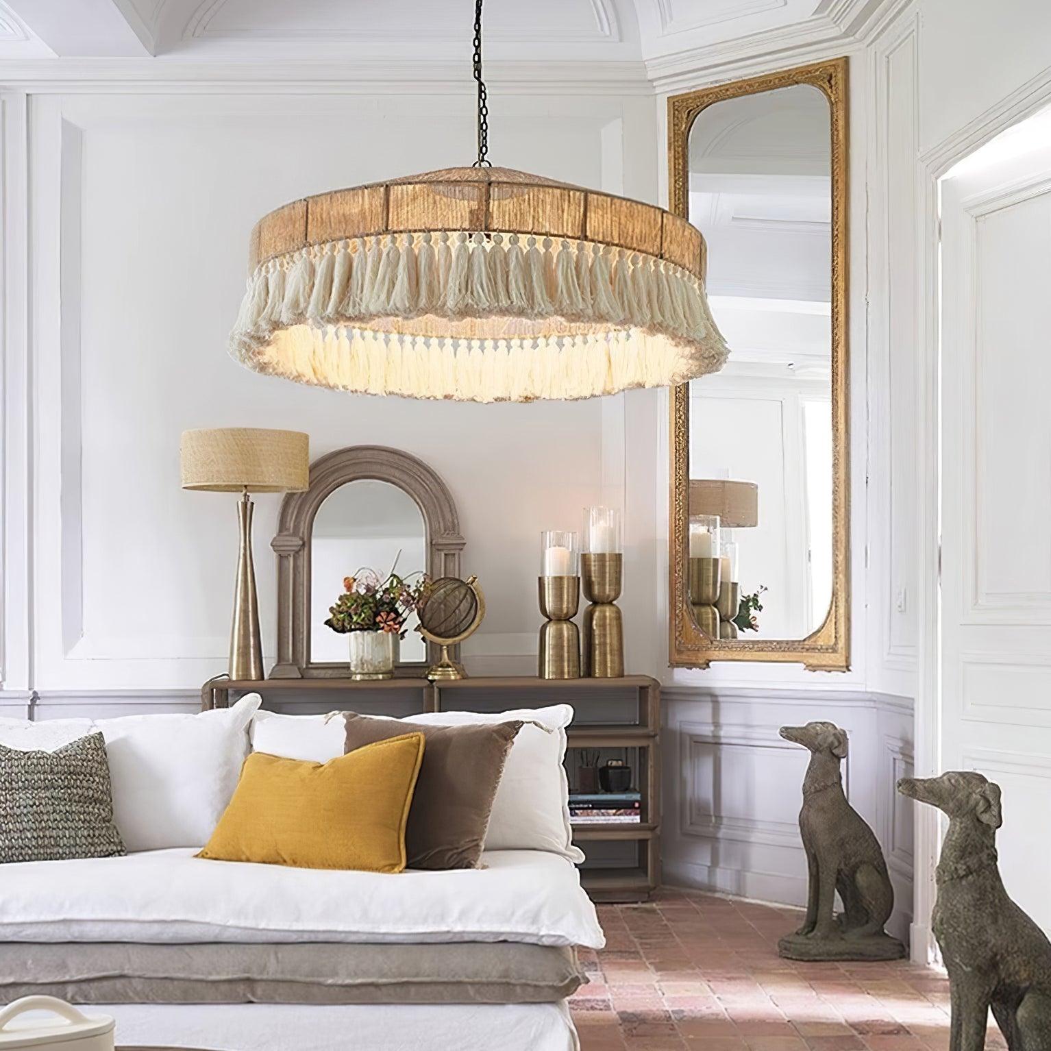 Duvia Lustra Lustre Bohème à Franges Élégant - Neutralighting