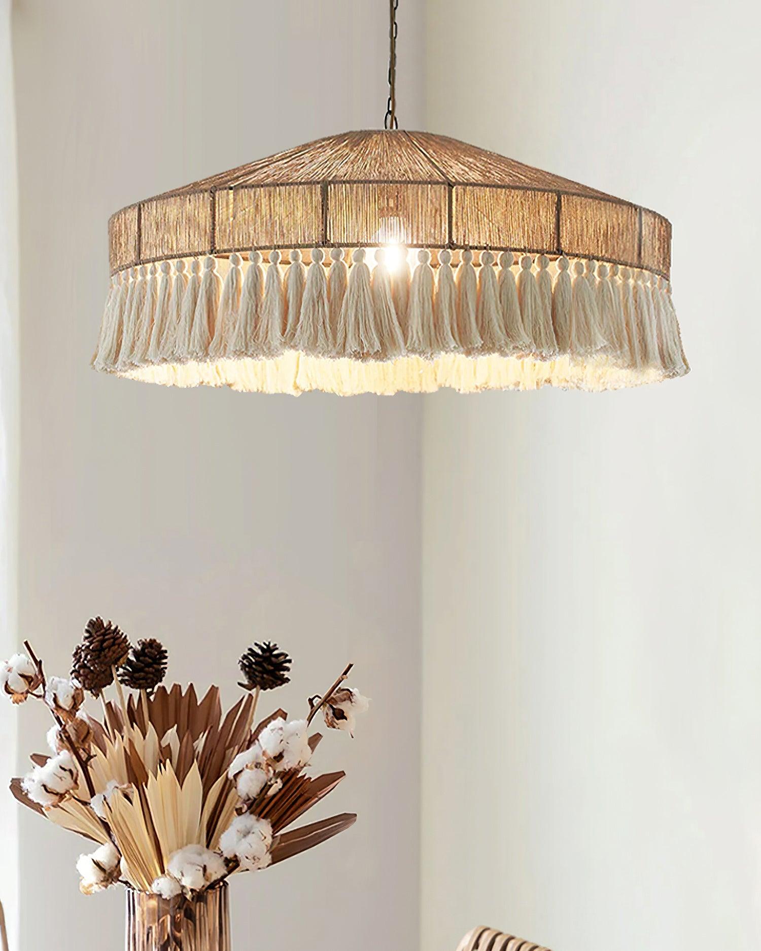 Duvia Lustra Lustre Bohème à Franges Élégant - Neutralighting