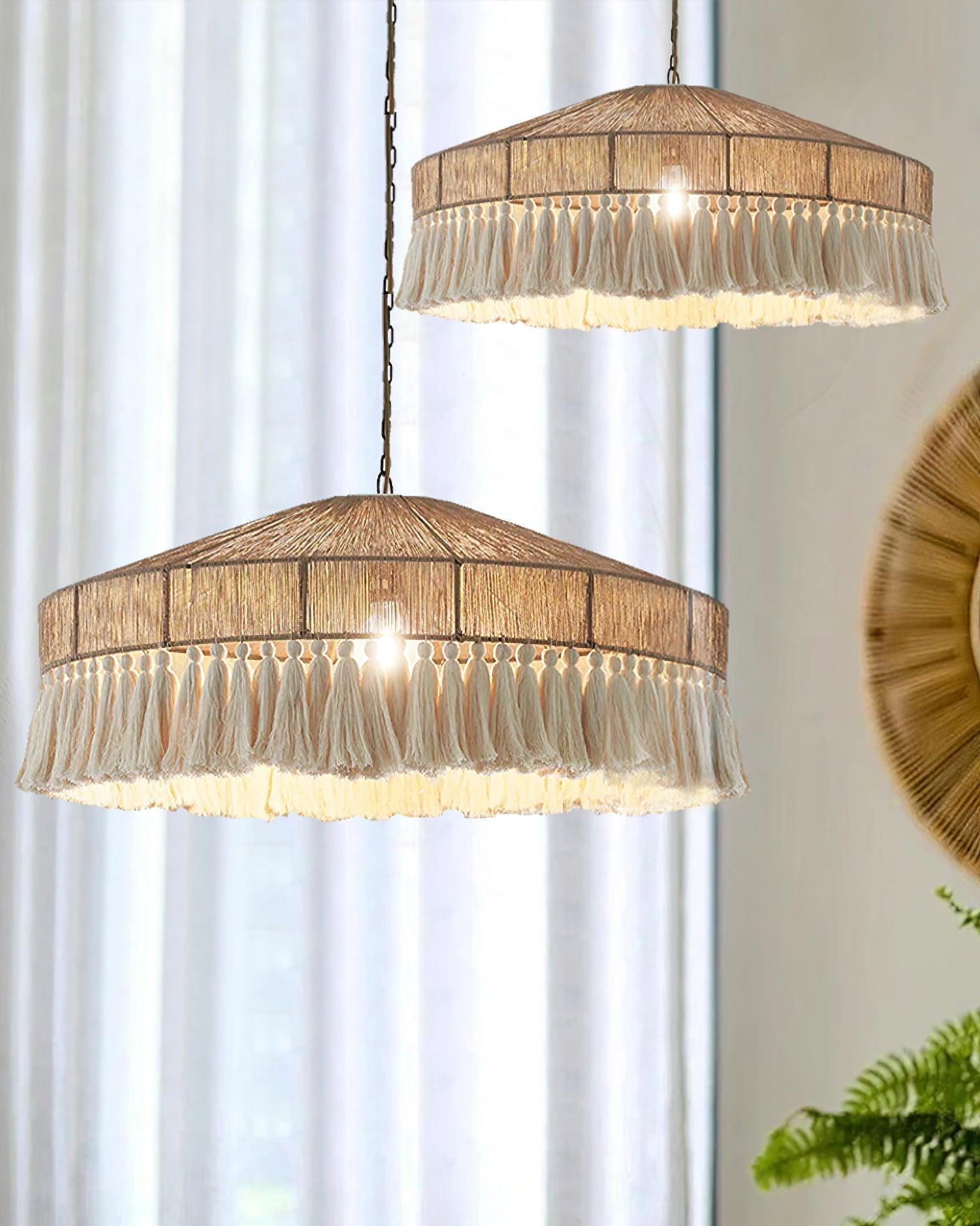 Duvia Lustra Lustre Bohème à Franges Élégant - Neutralighting