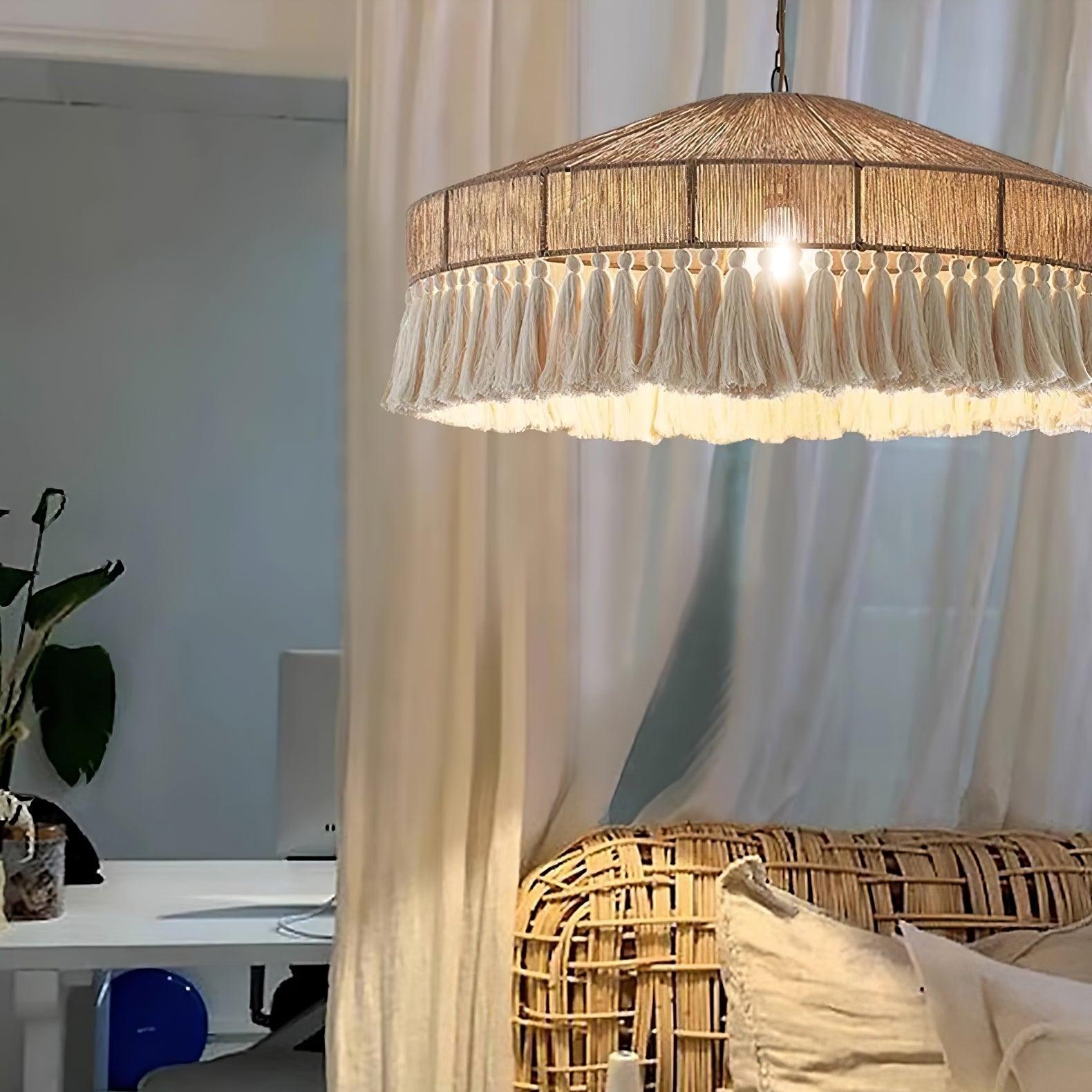 Duvia Lustra Lustre Bohème à Franges Élégant - Neutralighting