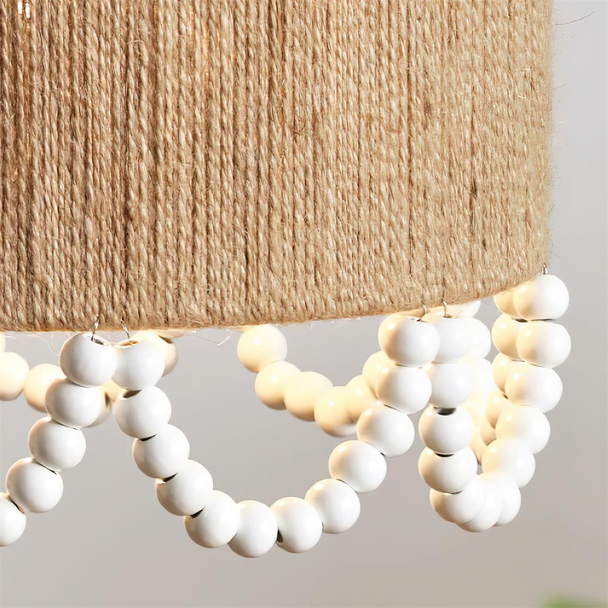 Boho Dona Suspension Naturel Frange Organique - Neutralighting