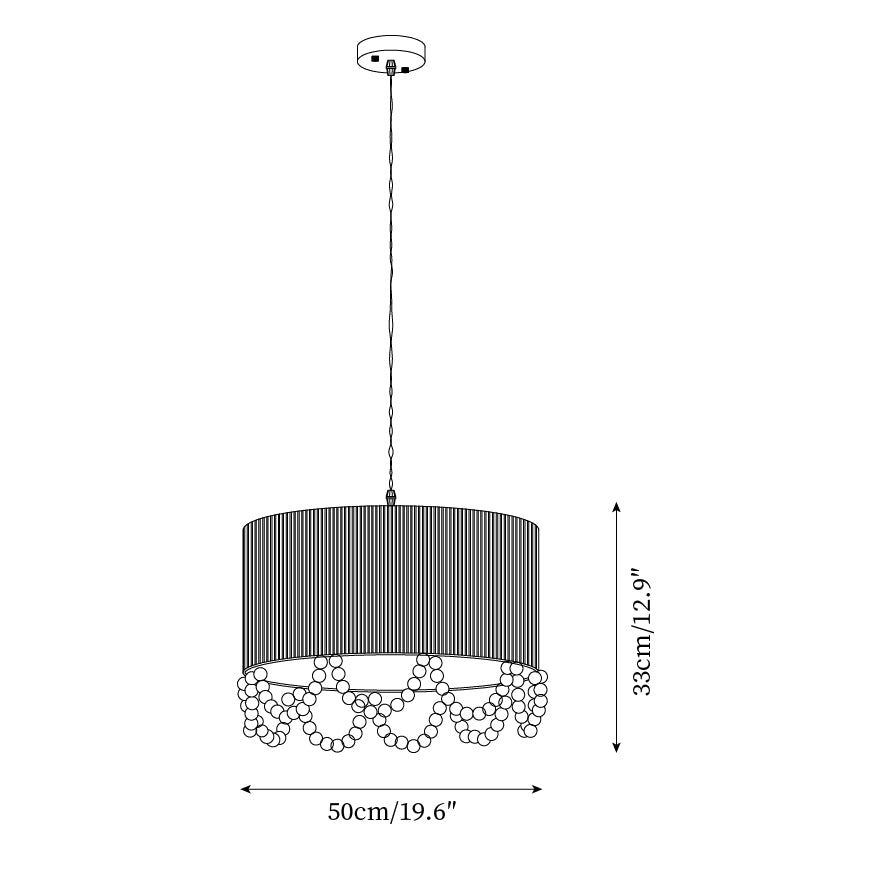 Boho Dona Suspension Naturel Frange Organique - Neutralighting
