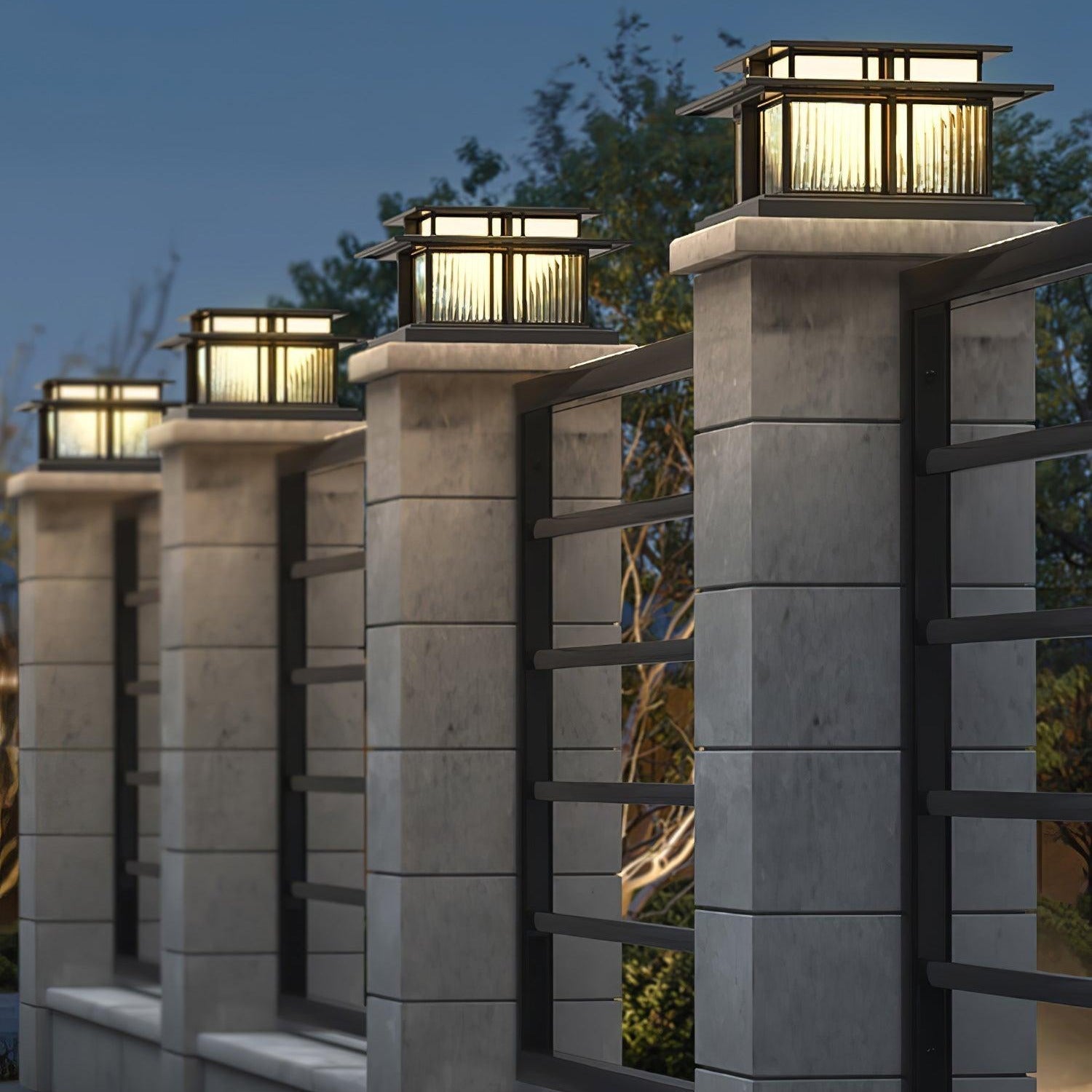 Milo Luminaire Extérieur sur Pilier Solaire / Câblé - Neutralighting