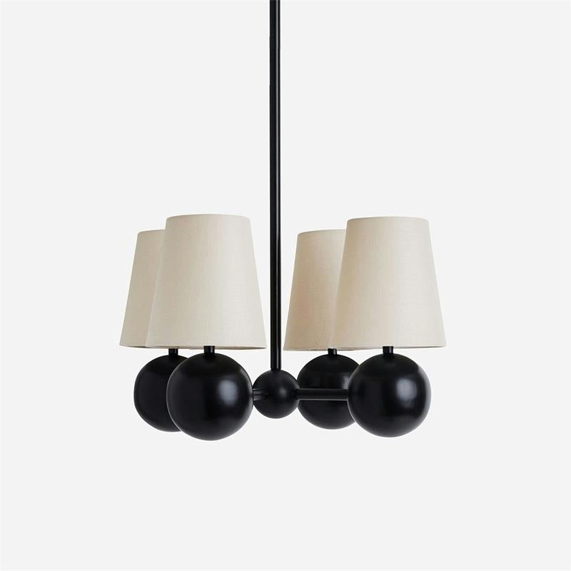 Aevuvyj Prime Élégance Laiton Tissu Métal Lustre - Neutralighting