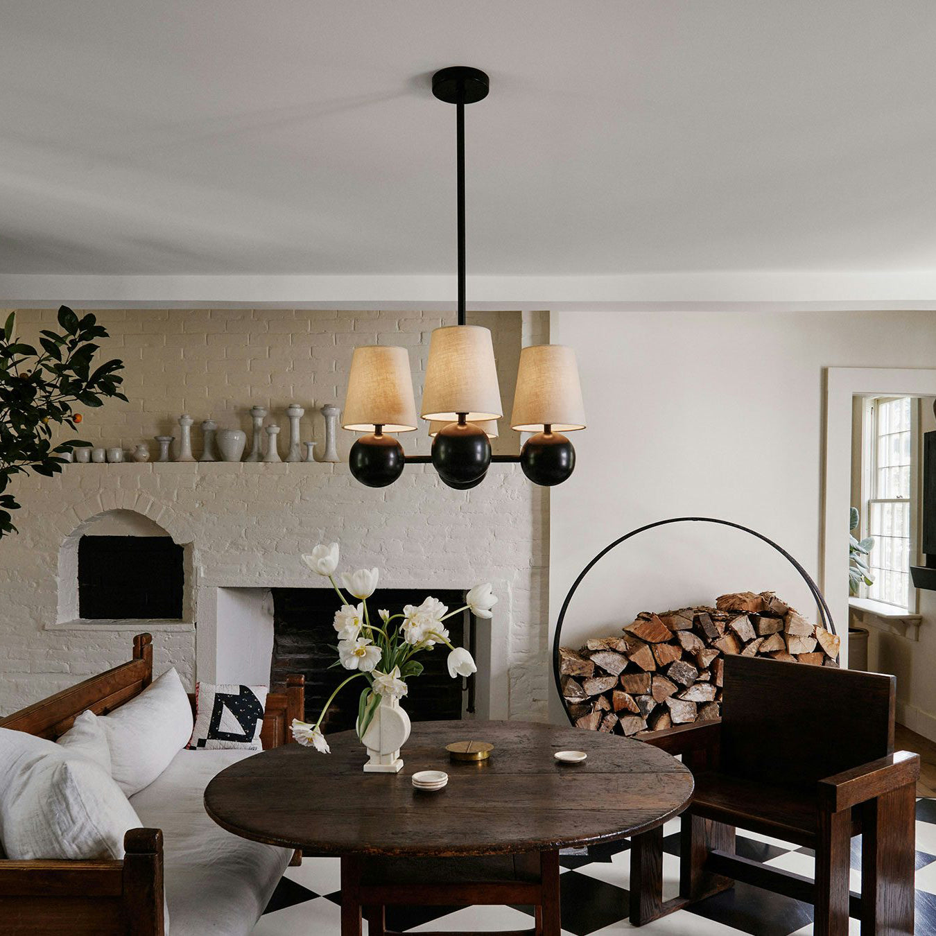 Aevuvyj Prime Élégance Laiton Tissu Métal Lustre - Neutralighting